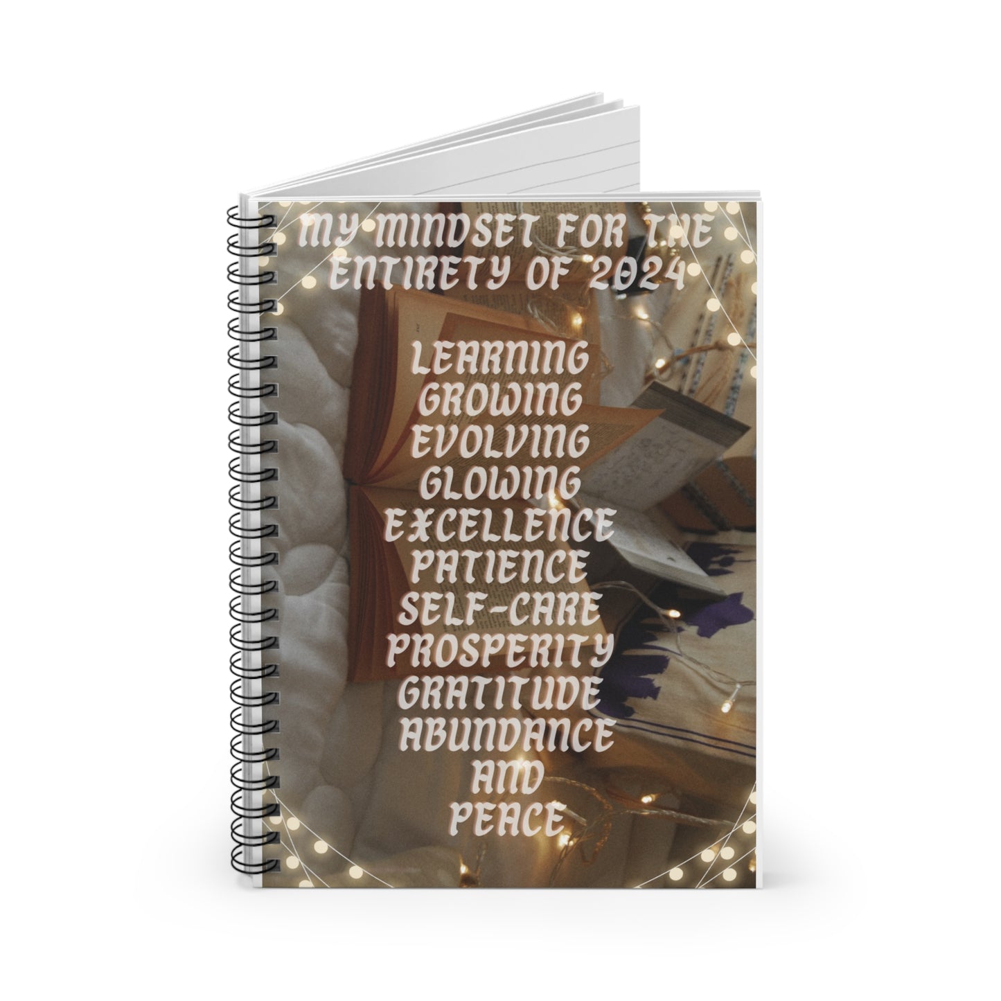 2024 mindset inspirational Spiral Notebook - Ruled Line