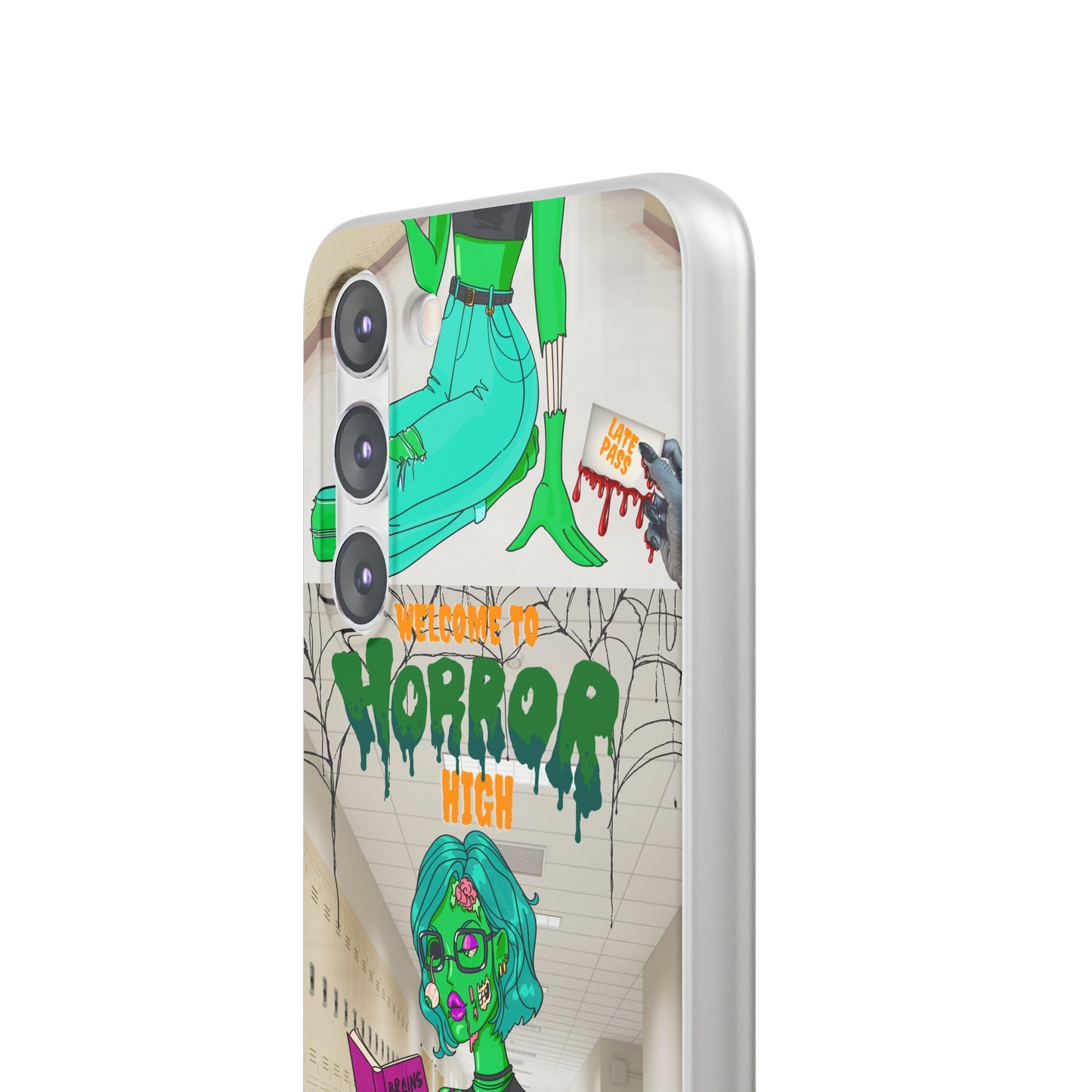 Horror high zombie girl Flexi Cases