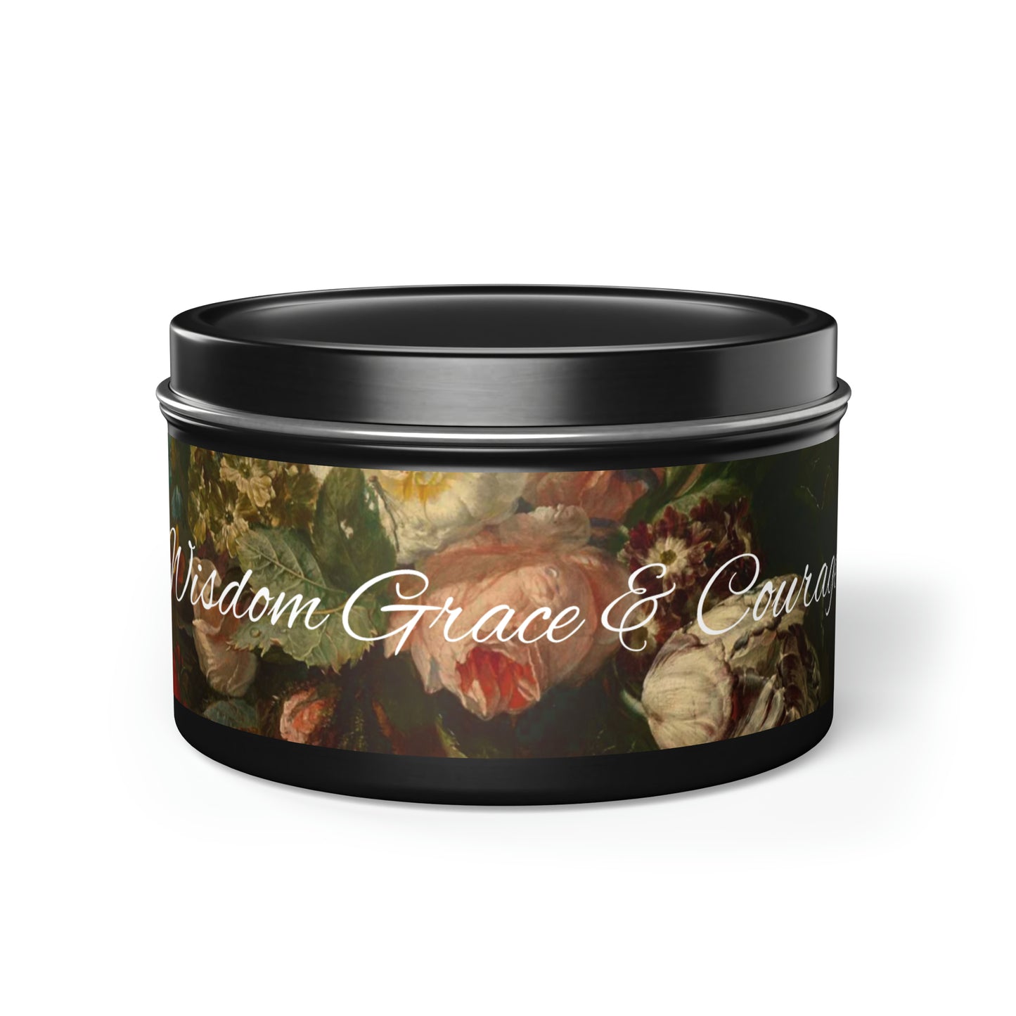 1Mindful wisdom Grace and Courage Tin Candles