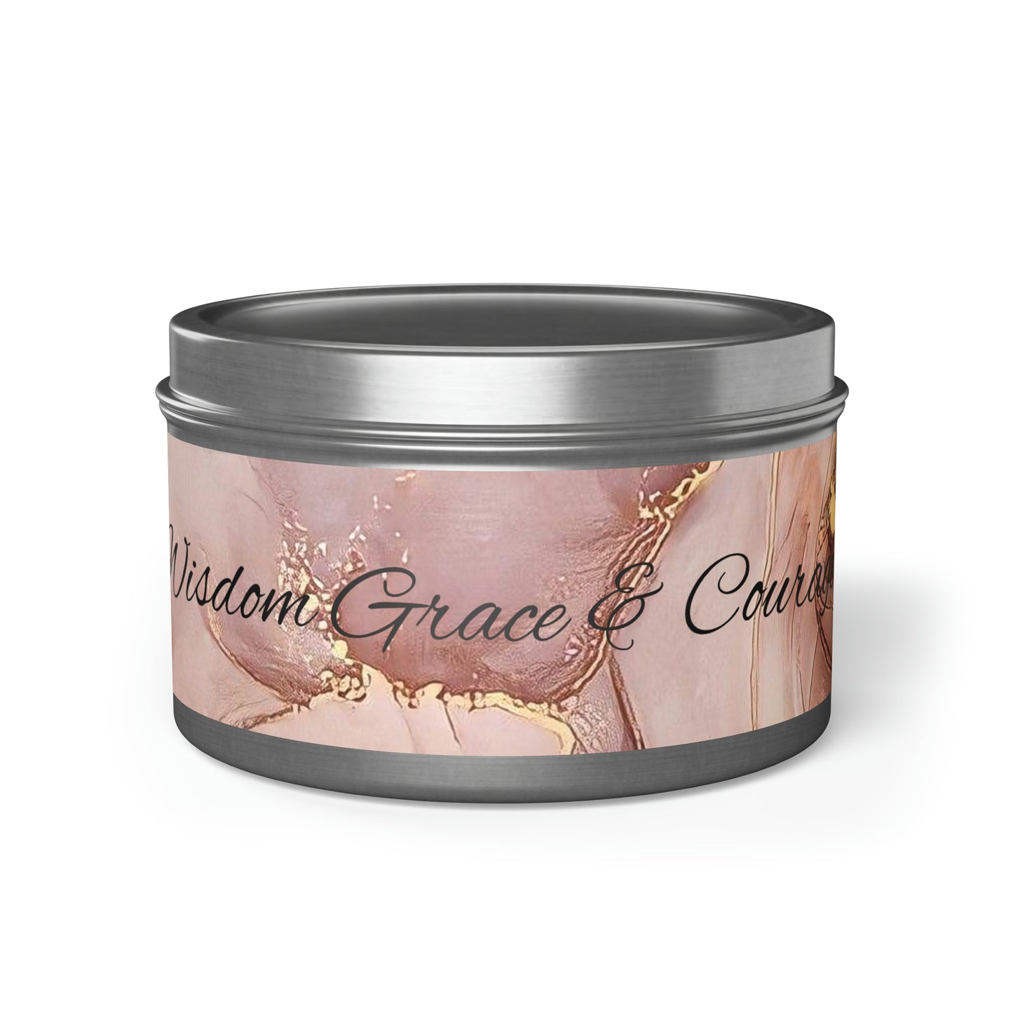 Mindful wisdom Grace and Courage Tin Candles