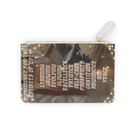 2024 mindset affirmation Mini Clutch Bag