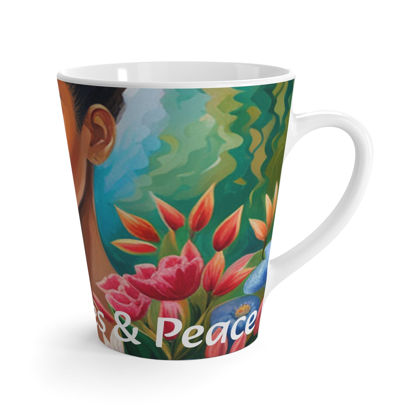 Positive Vibes & Peace Latte Mug