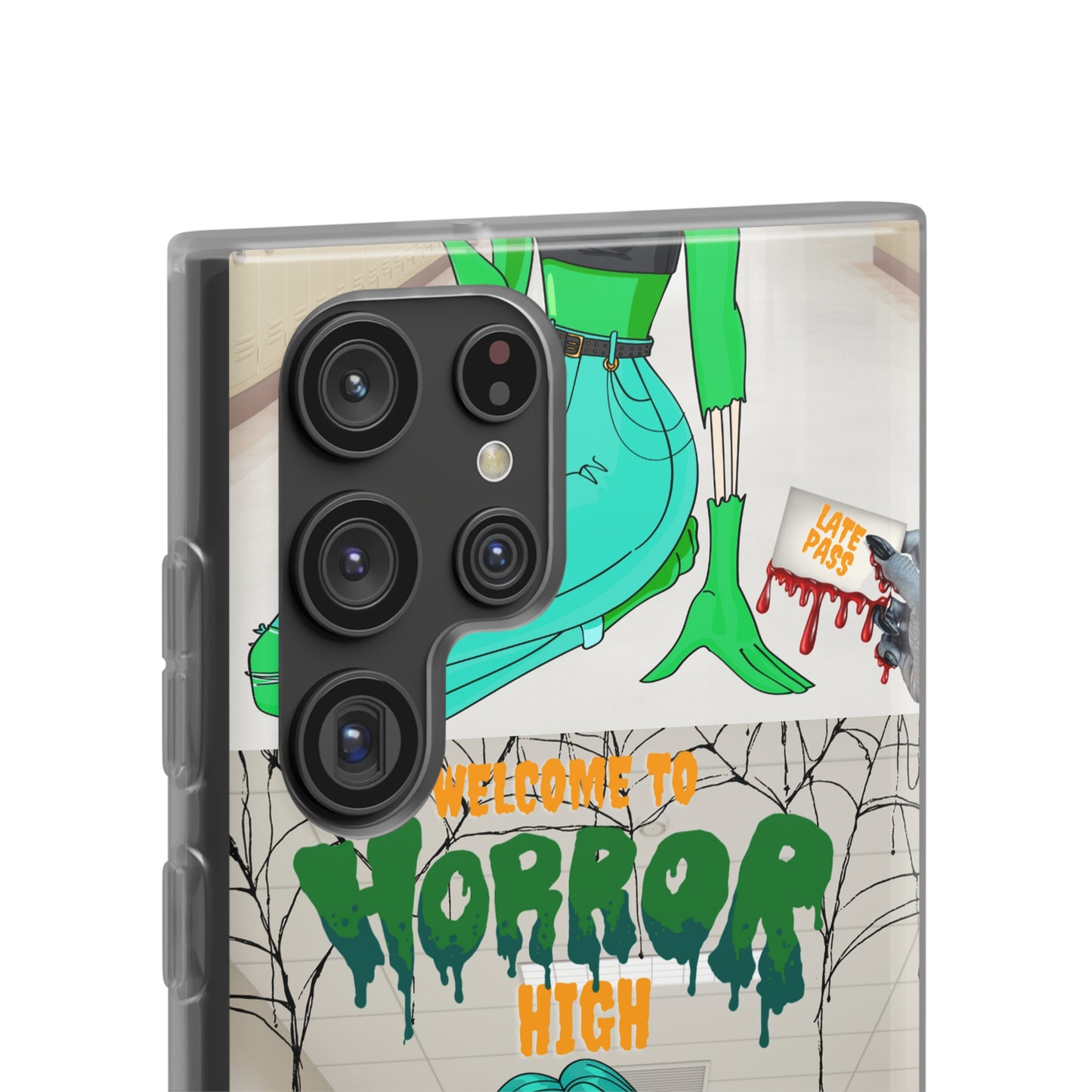 Horror high zombie girl Flexi Cases