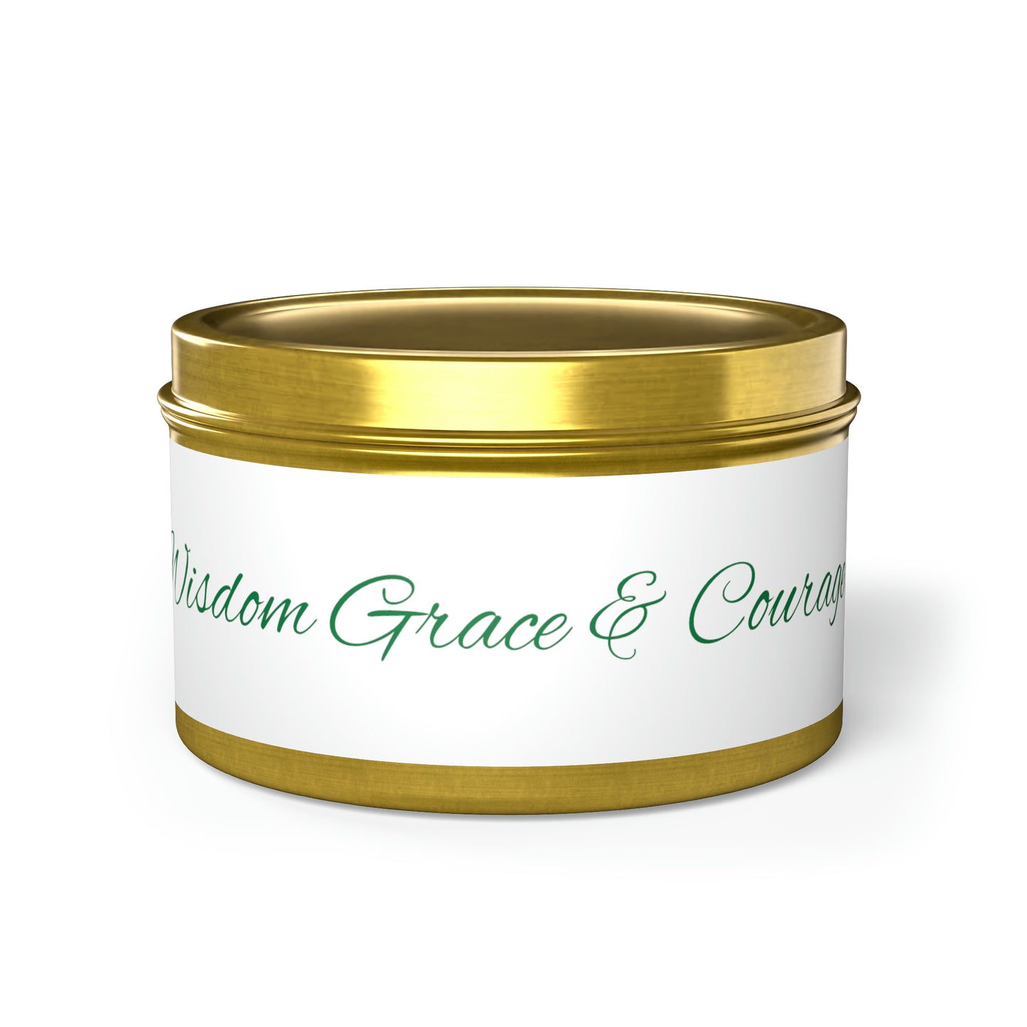 Mindful wisdom Grace and Courage Tin Candles