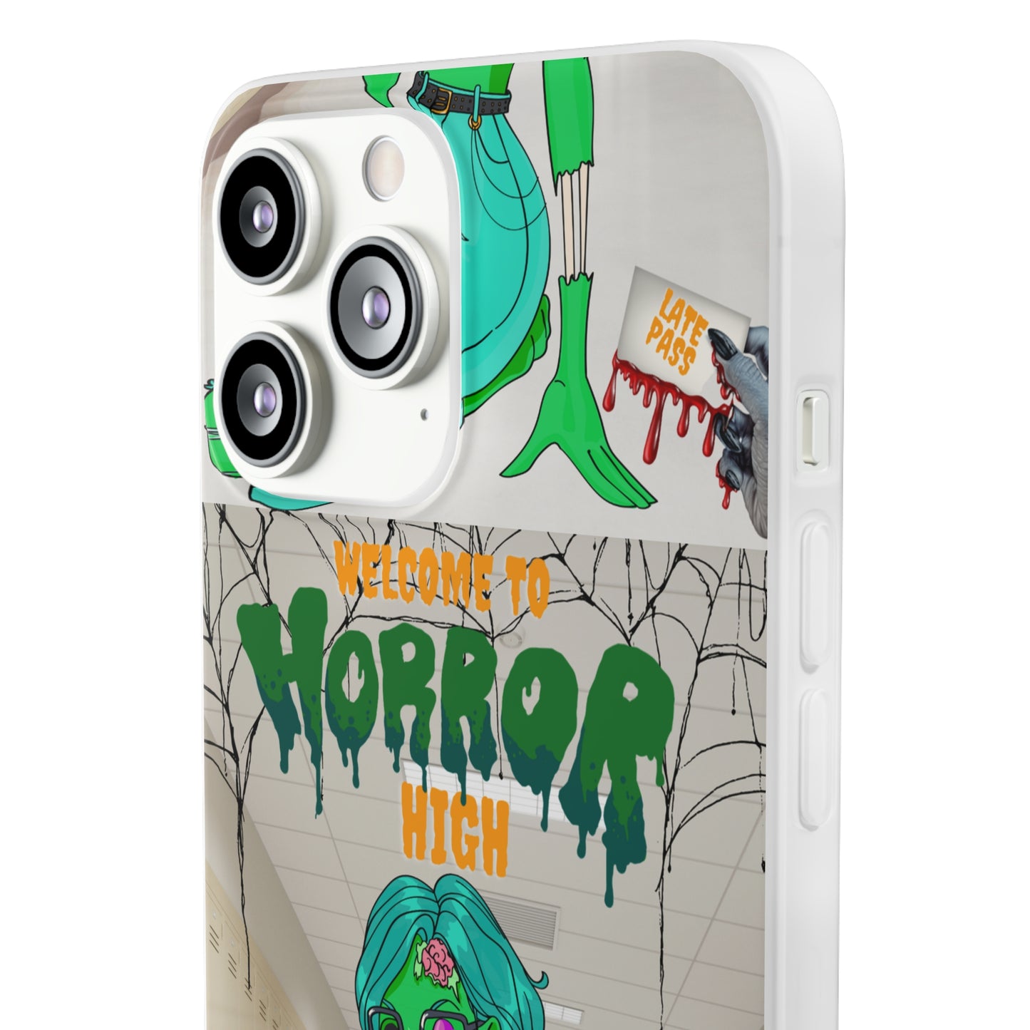 Horror high zombie girl Flexi Cases