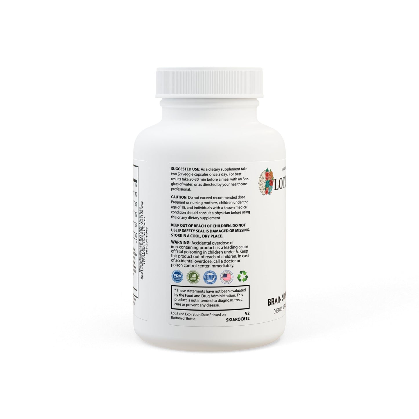 Brain Support Complex Supplement (60 Capsules)