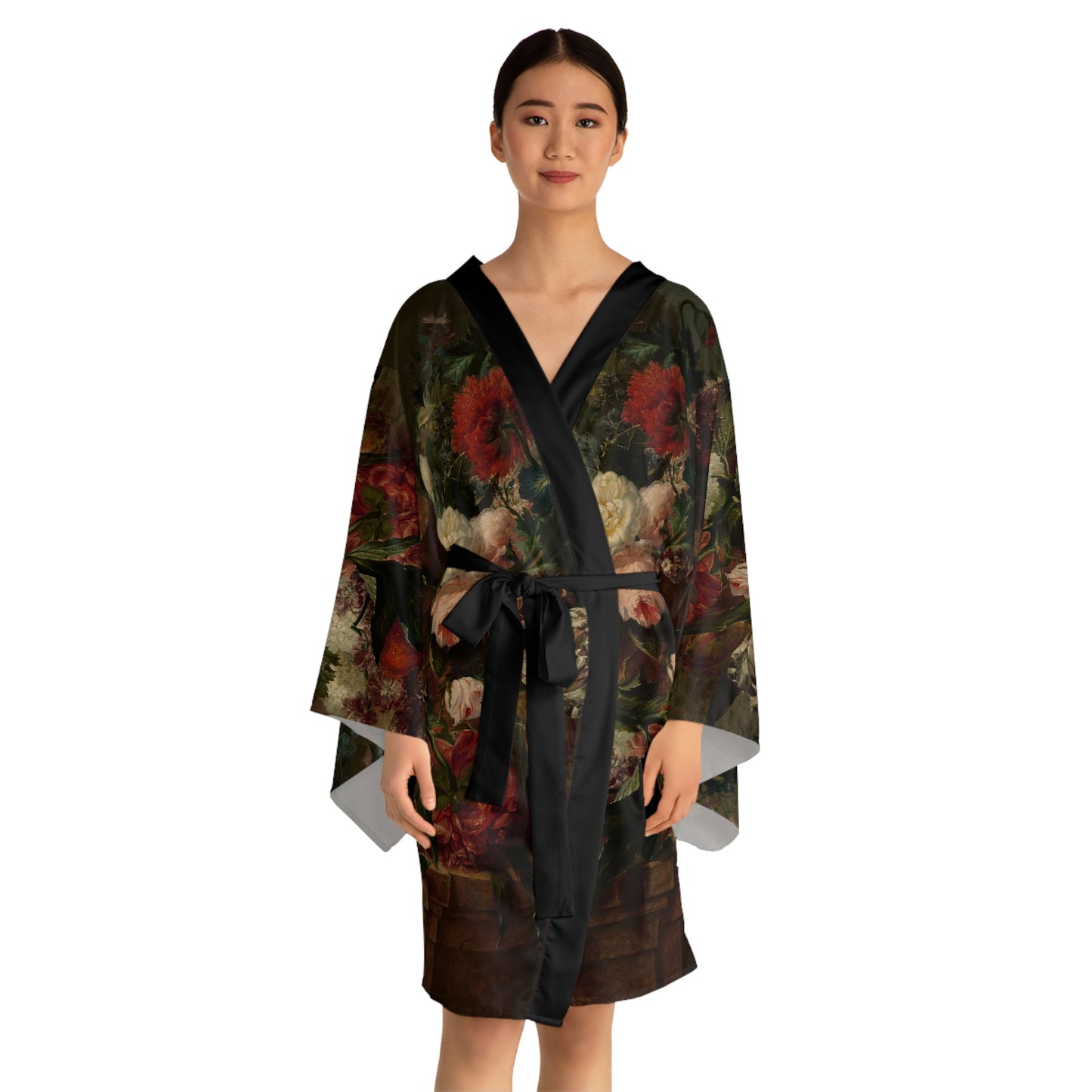 Made in the image of God Long Sleeve Kimono Robe (AOP)