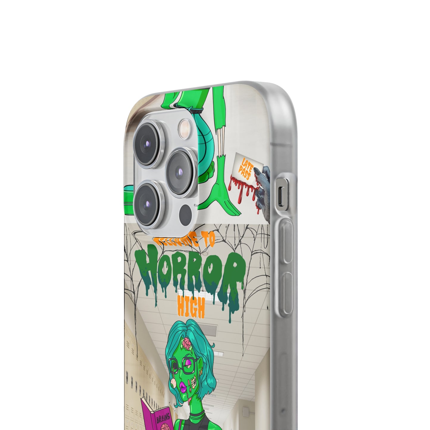 Horror high zombie girl Flexi Cases