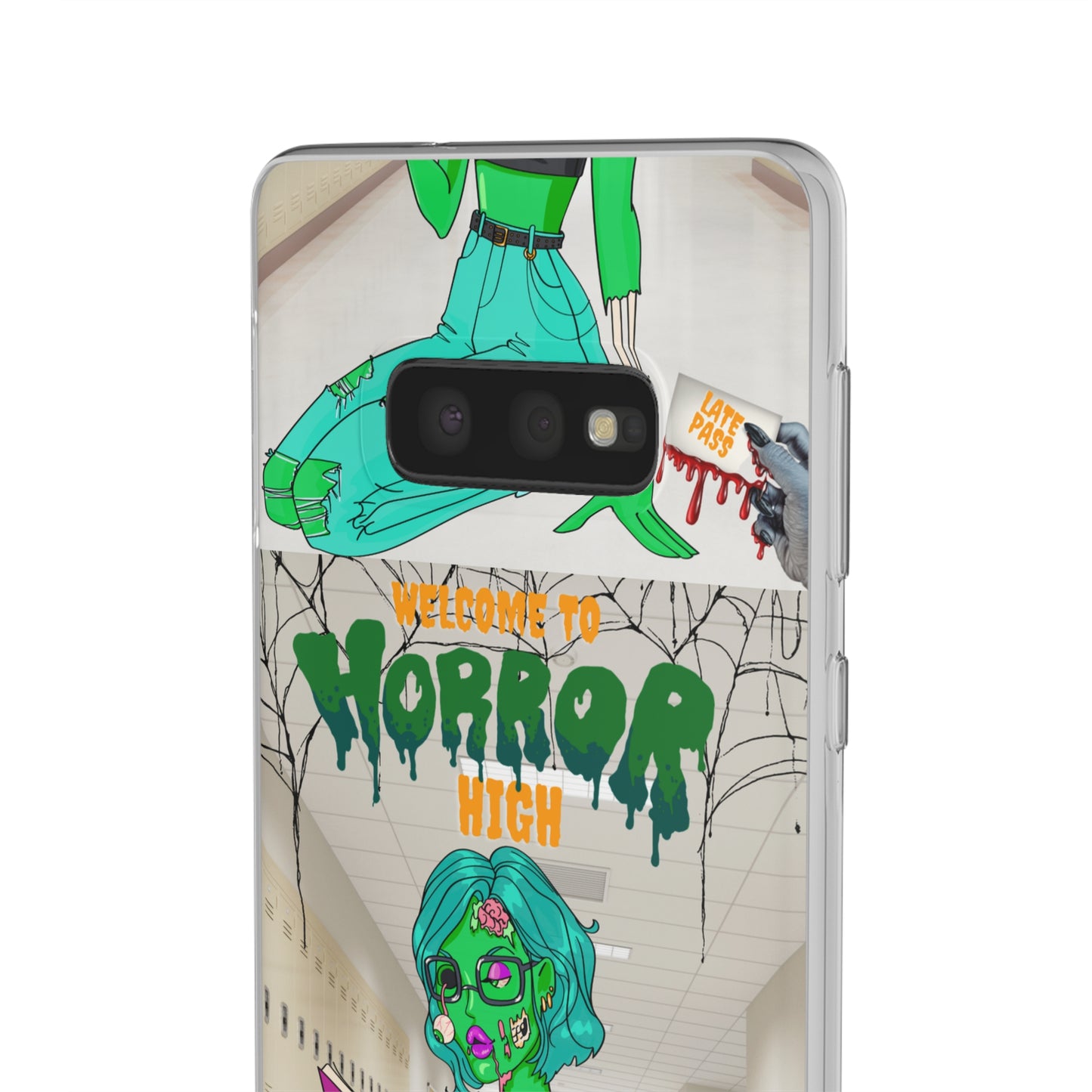 Horror high zombie girl Flexi Cases