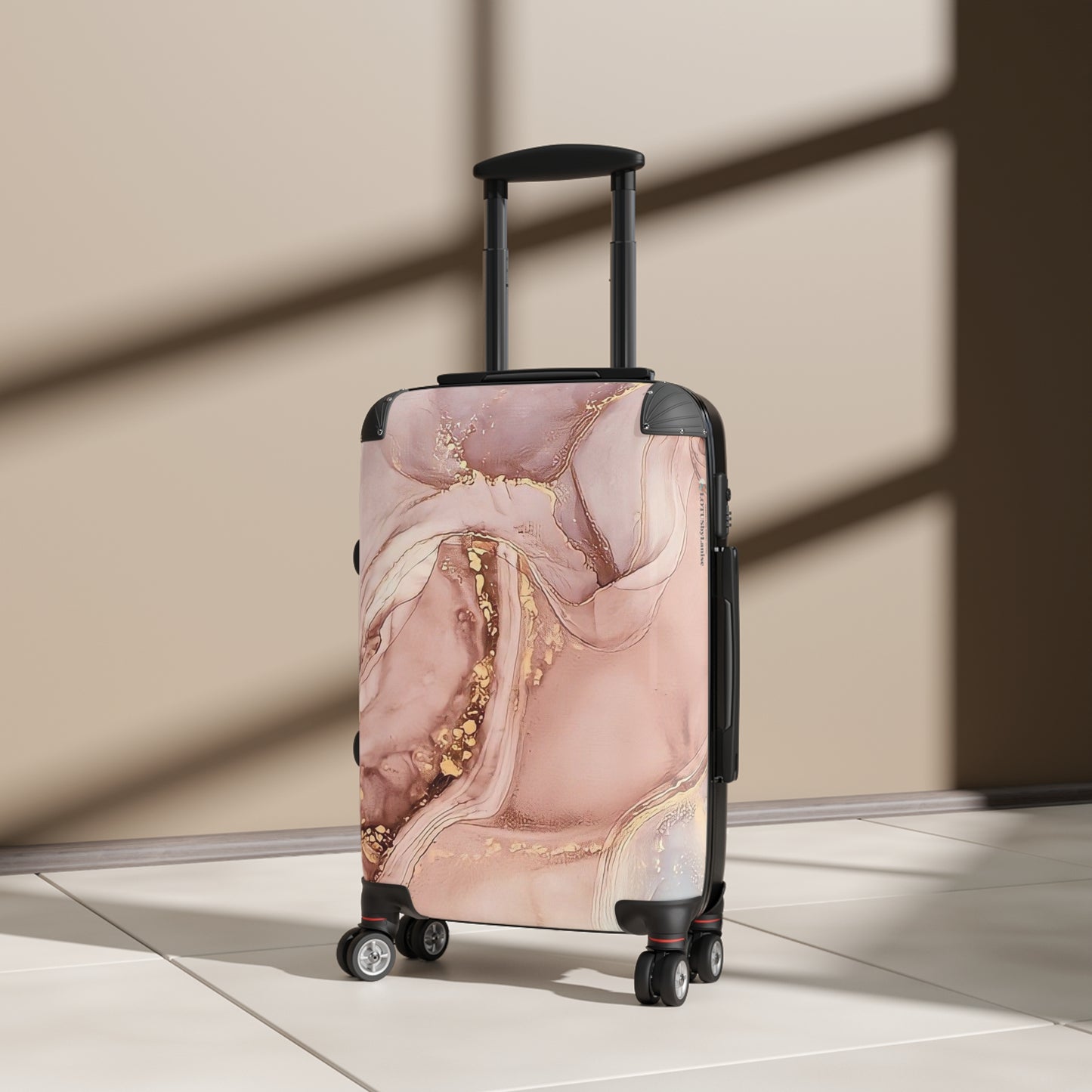 Pink Marble Suitcase