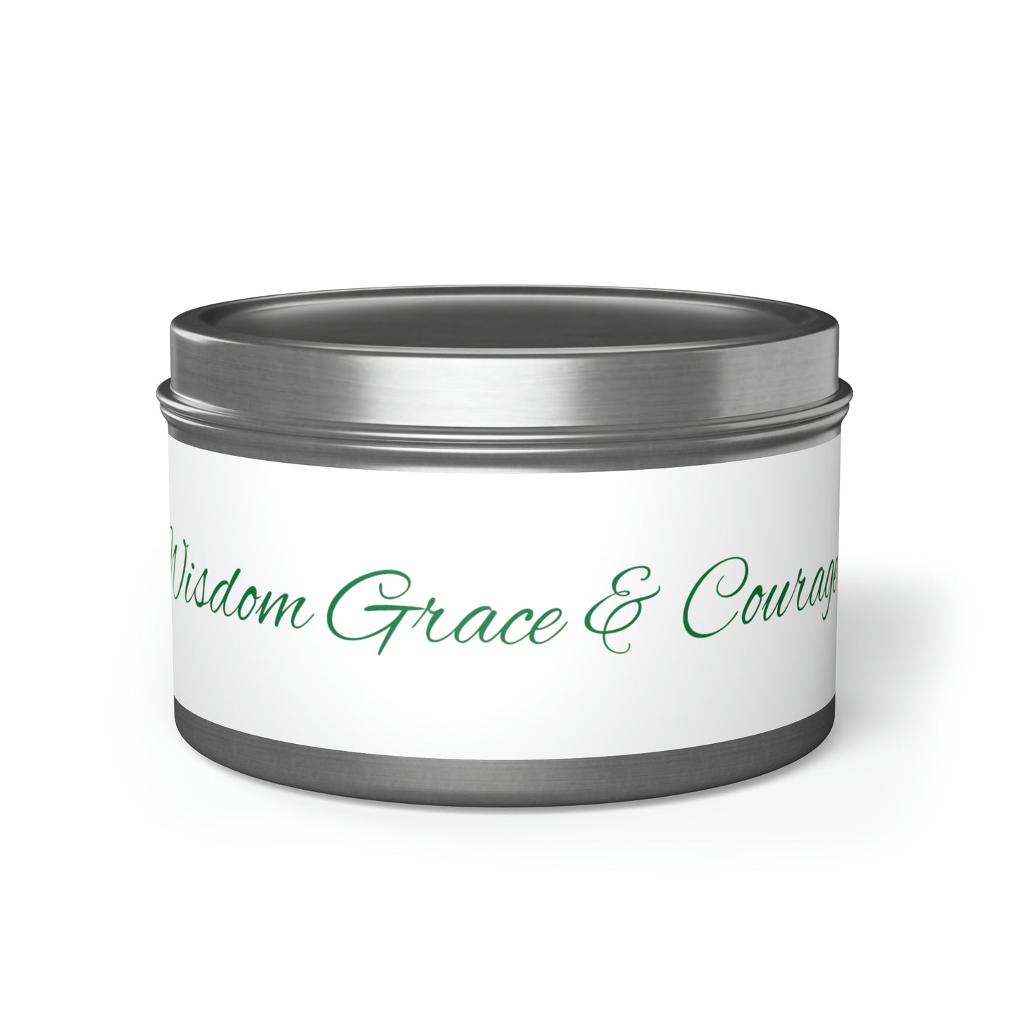 Mindful wisdom Grace and Courage Tin Candles