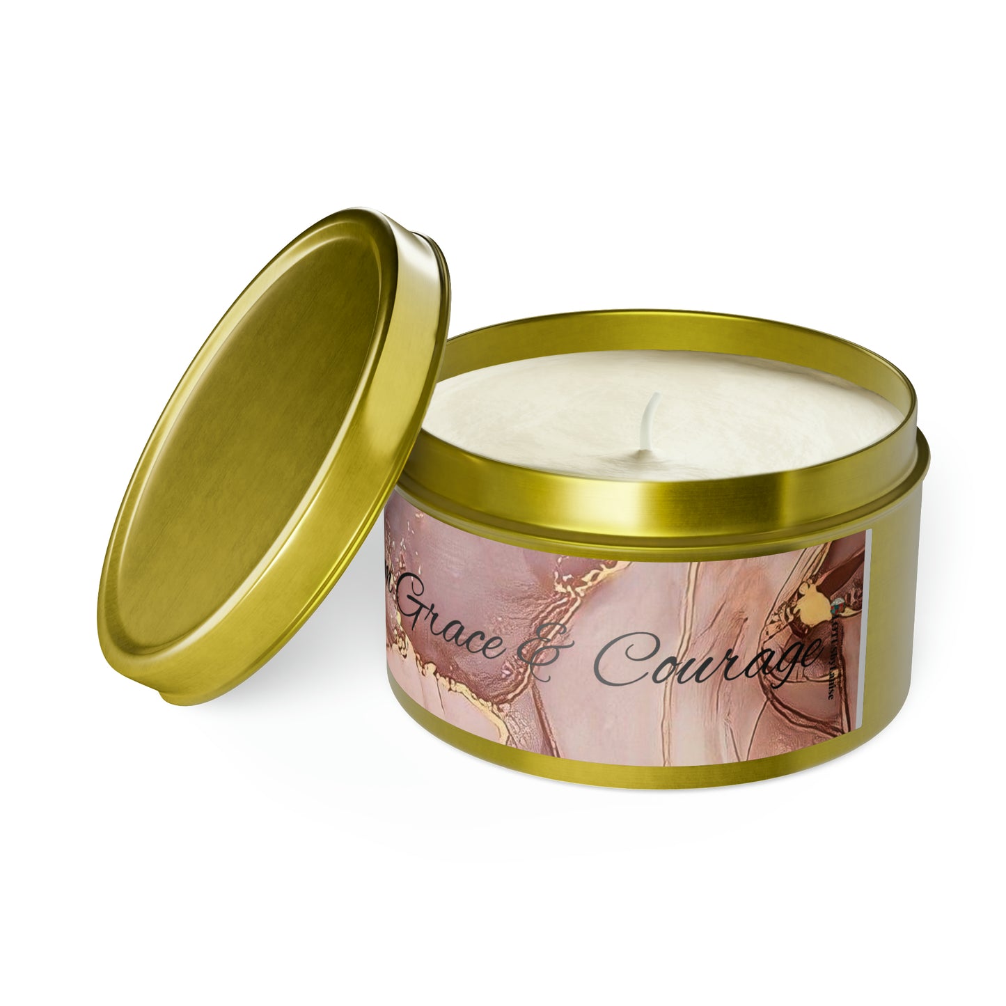 Mindful wisdom Grace and Courage Tin Candles