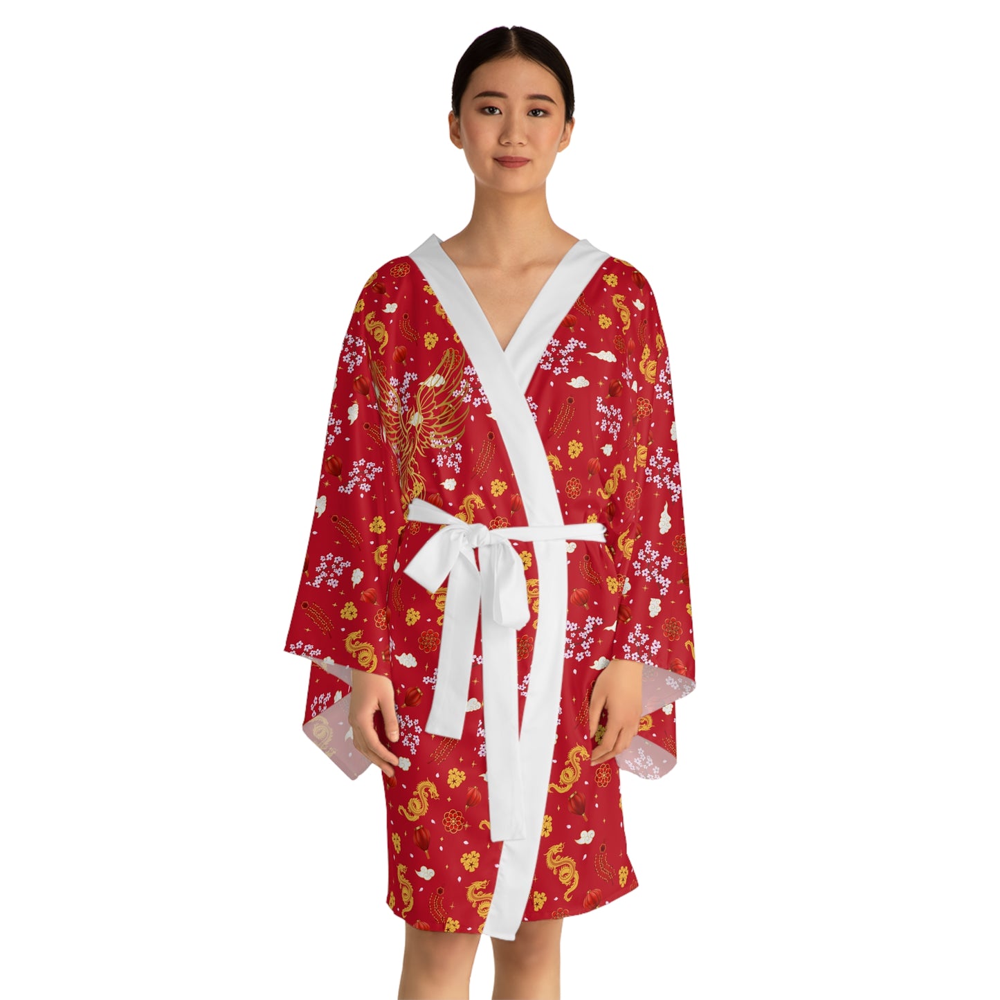 Never broken Phoenix Long Sleeve Kimono Robe