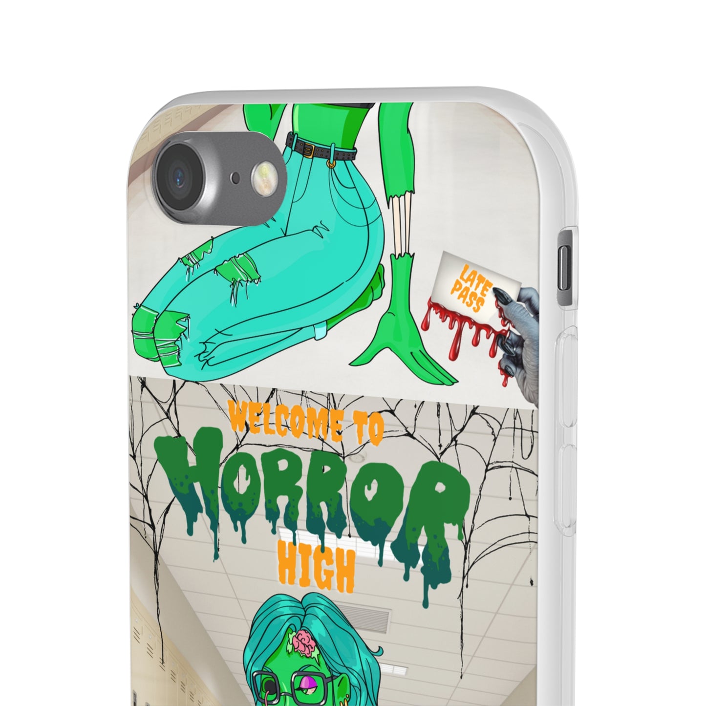 Horror high zombie girl Flexi Cases