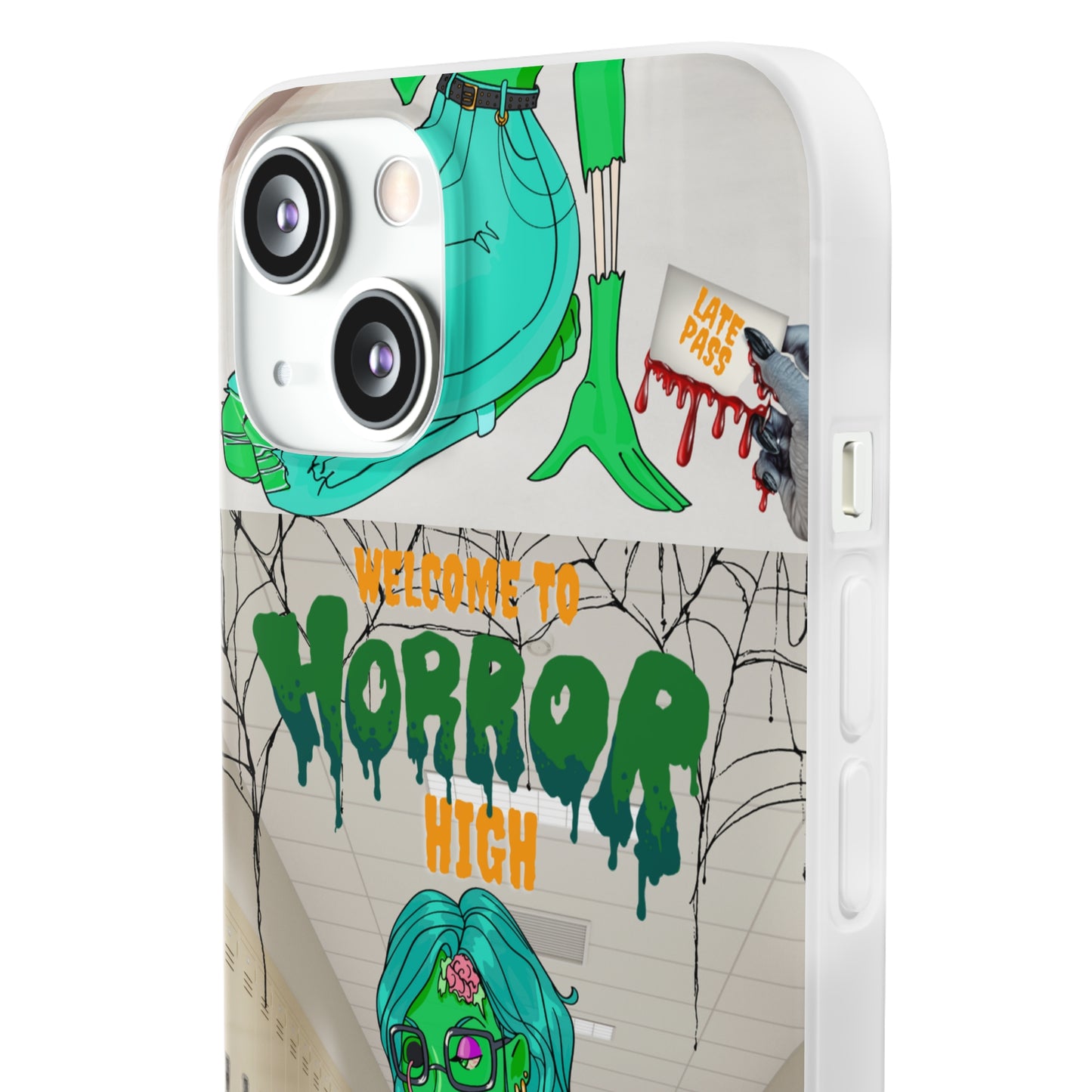 Horror high zombie girl Flexi Cases