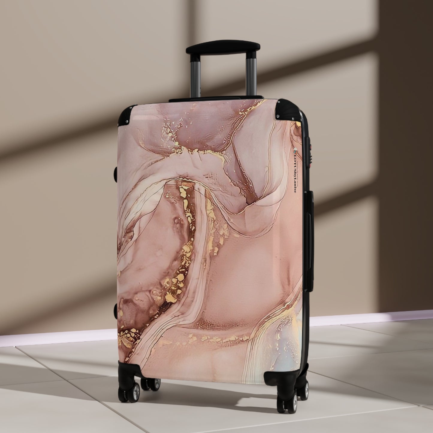 Pink Marble Suitcase