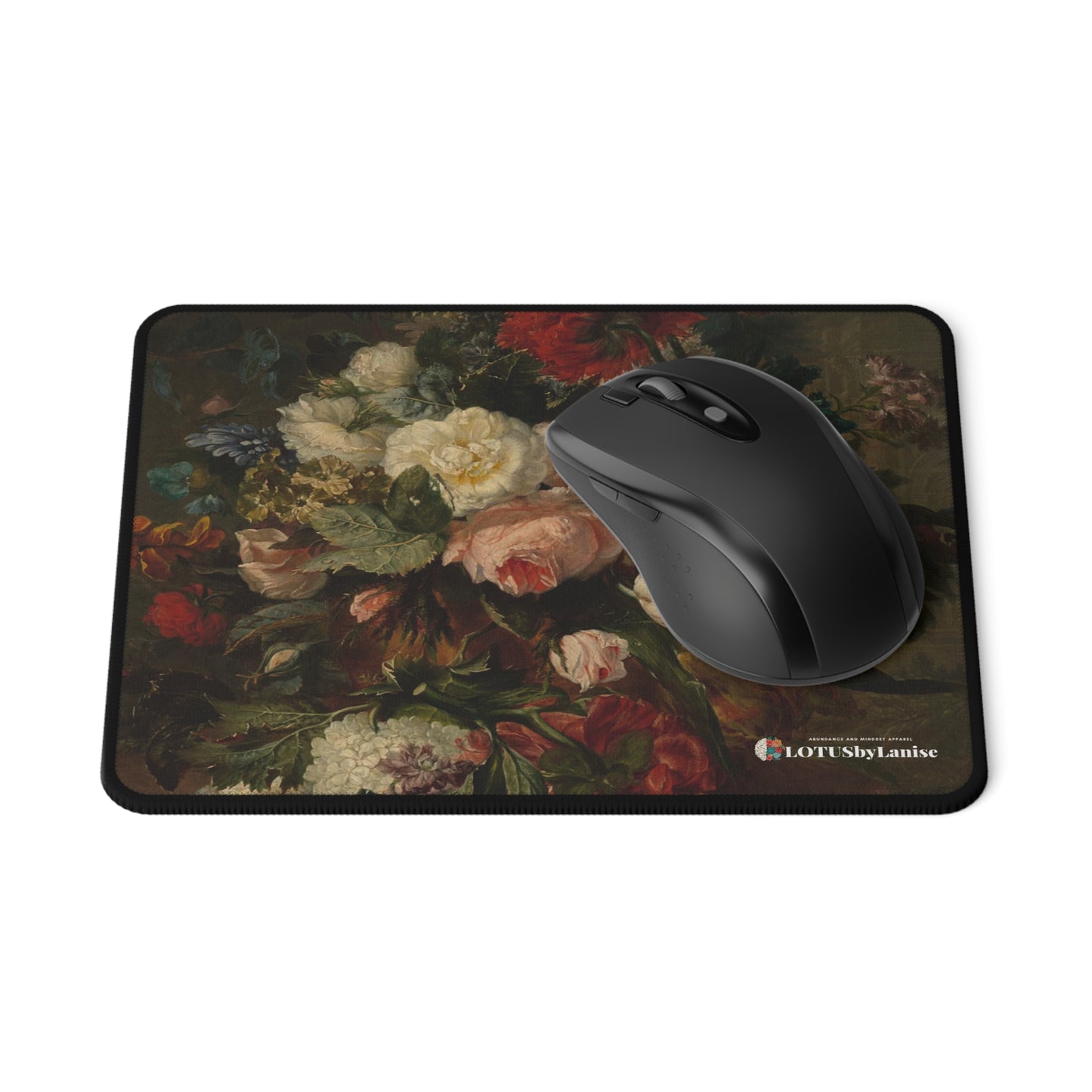 Vintage Rose Victorian Non-Slip Mouse Pads