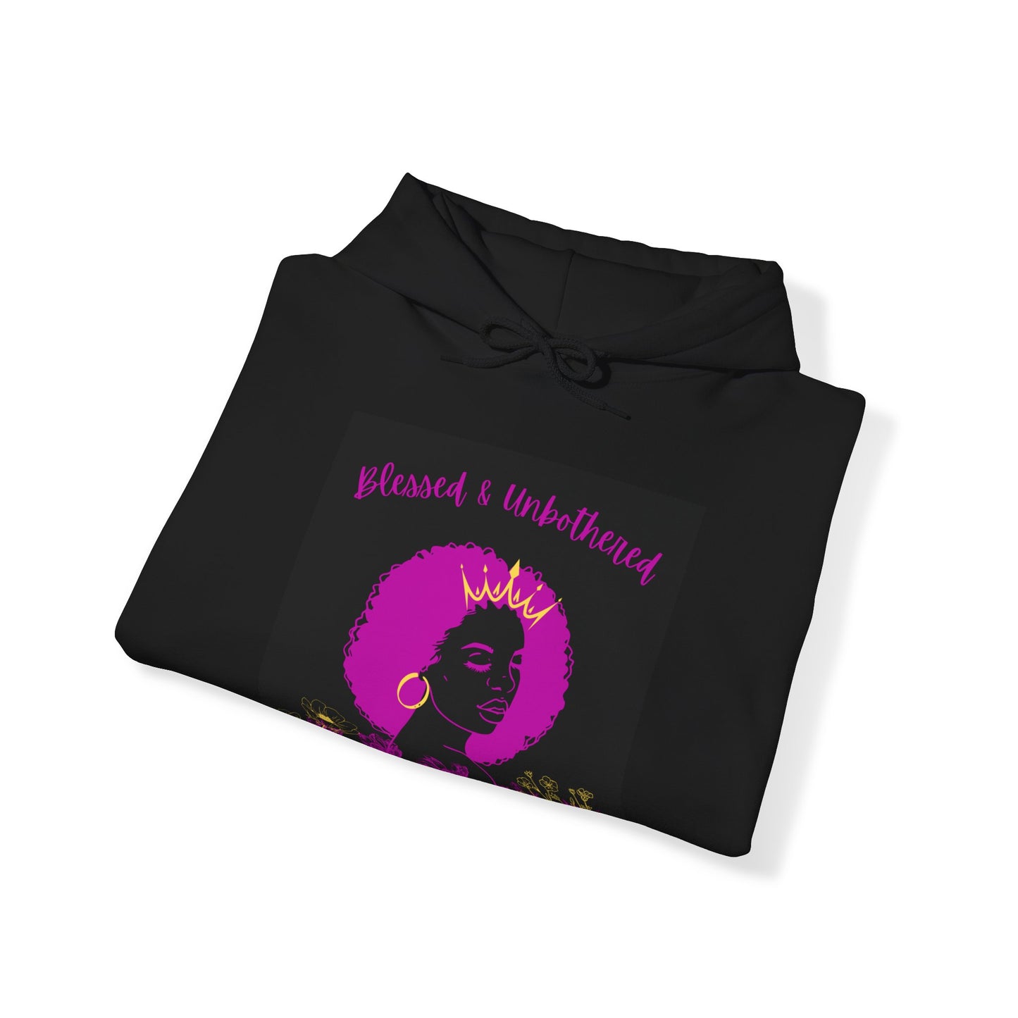 blessed and unbothered Unisex Heavy Blend™ Hooded Sweatshirt