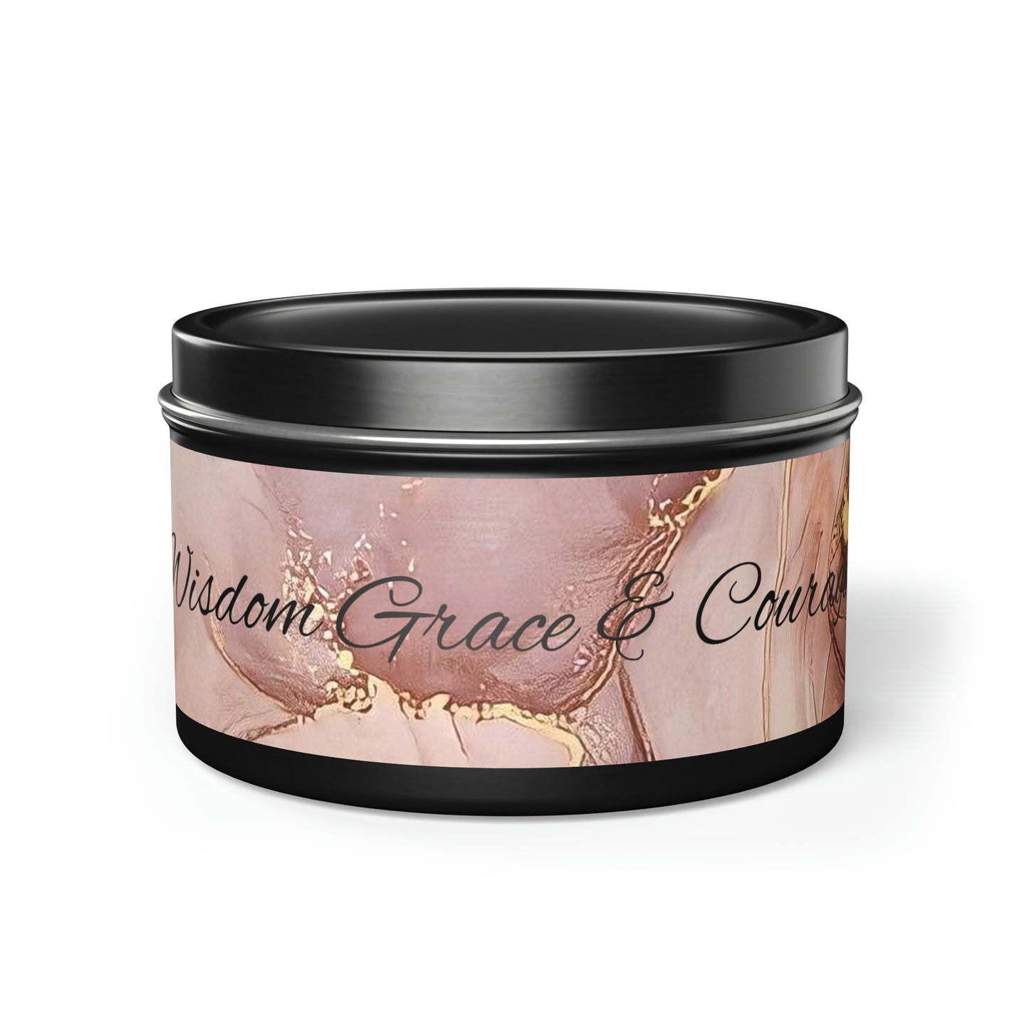 Mindful wisdom Grace and Courage Tin Candles