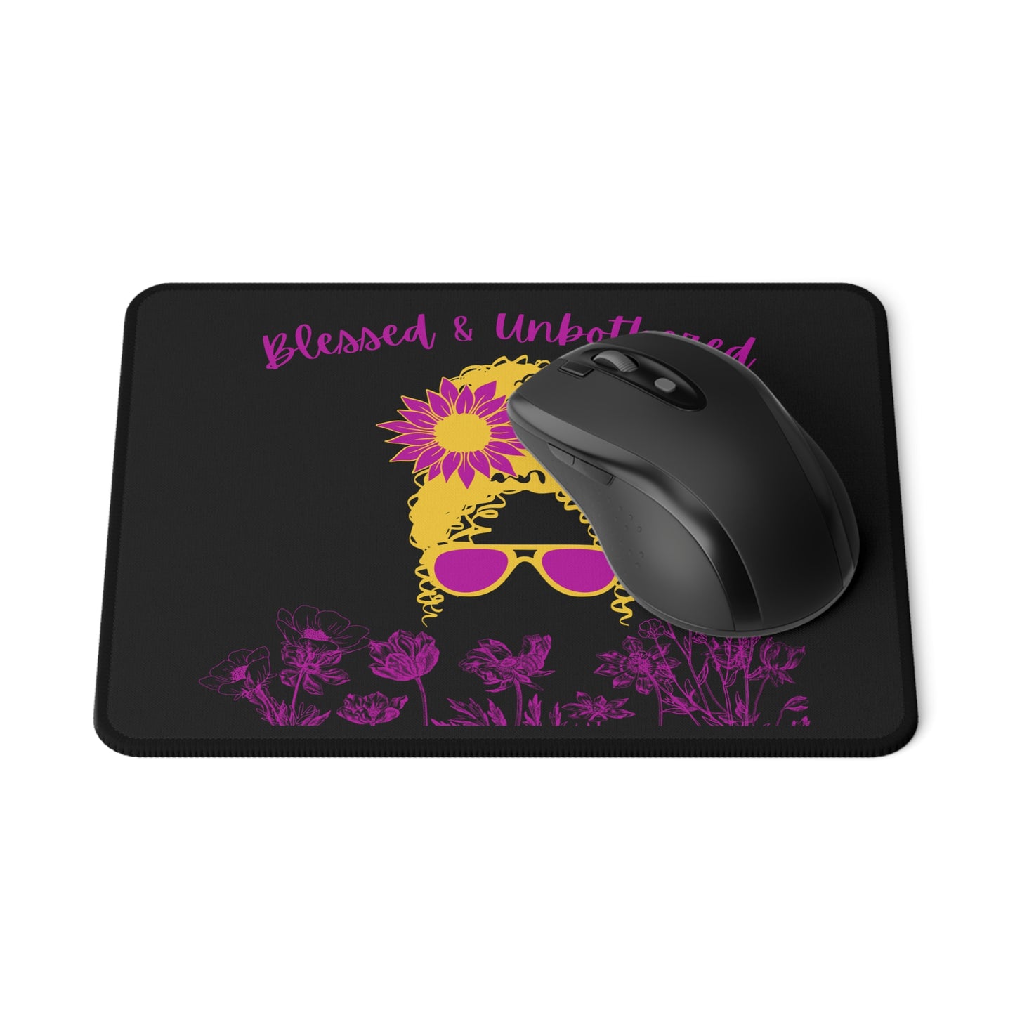 Blessed and unbothered Non-Slip Mouse Pads