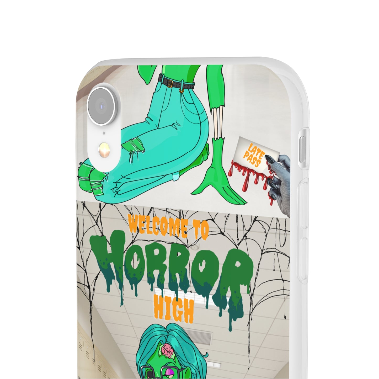 Horror high zombie girl Flexi Cases