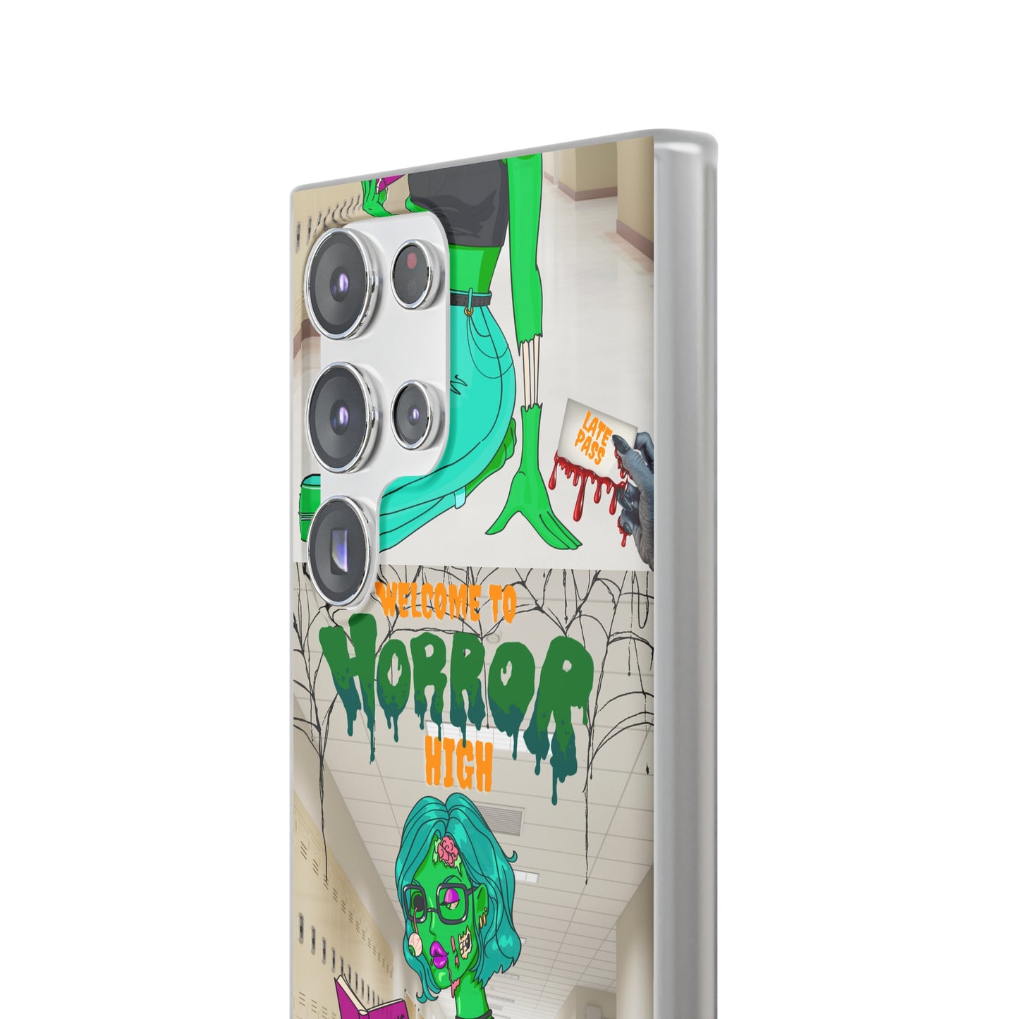 Horror high zombie girl Flexi Cases