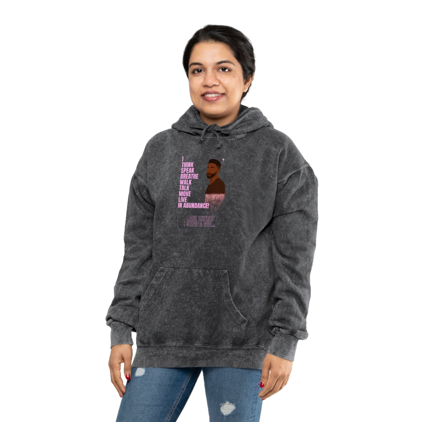 Abundance Unisex Mineral Wash Hoodie