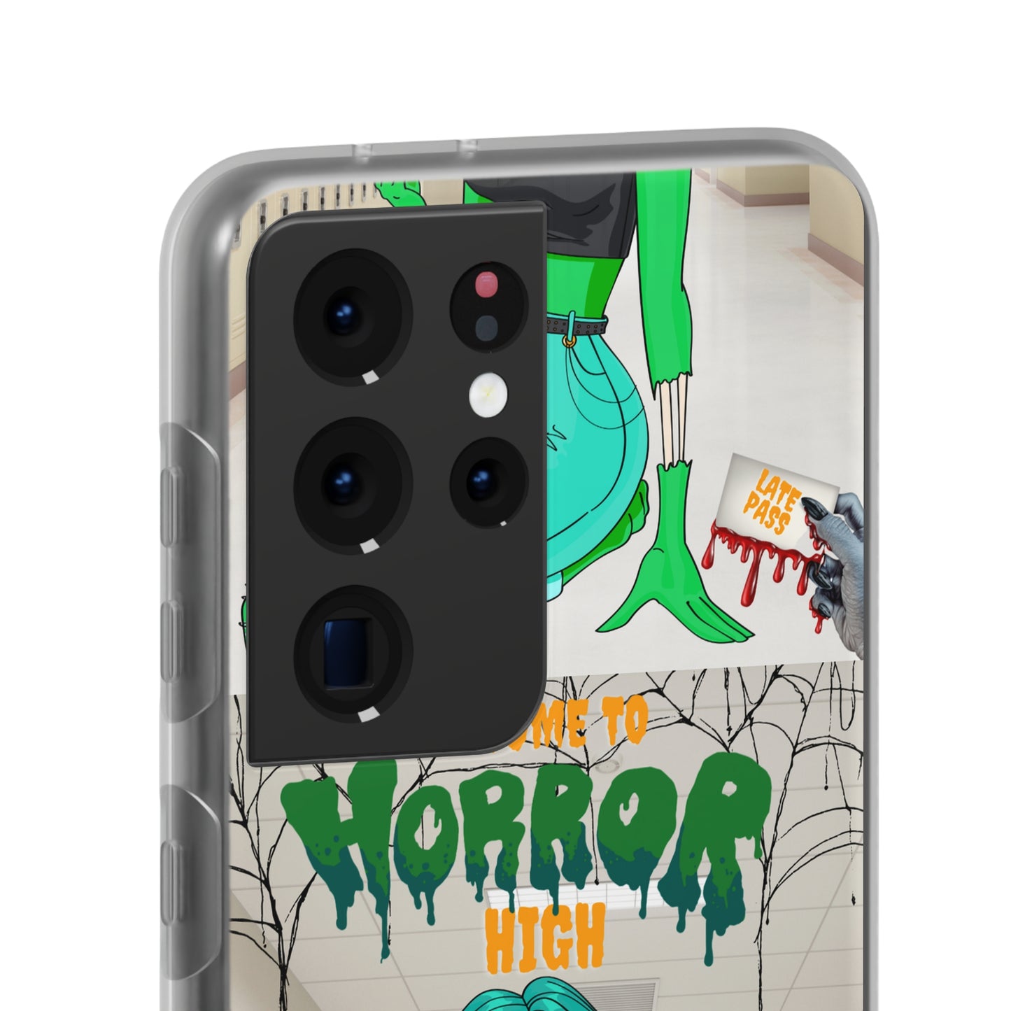 Horror high zombie girl Flexi Cases