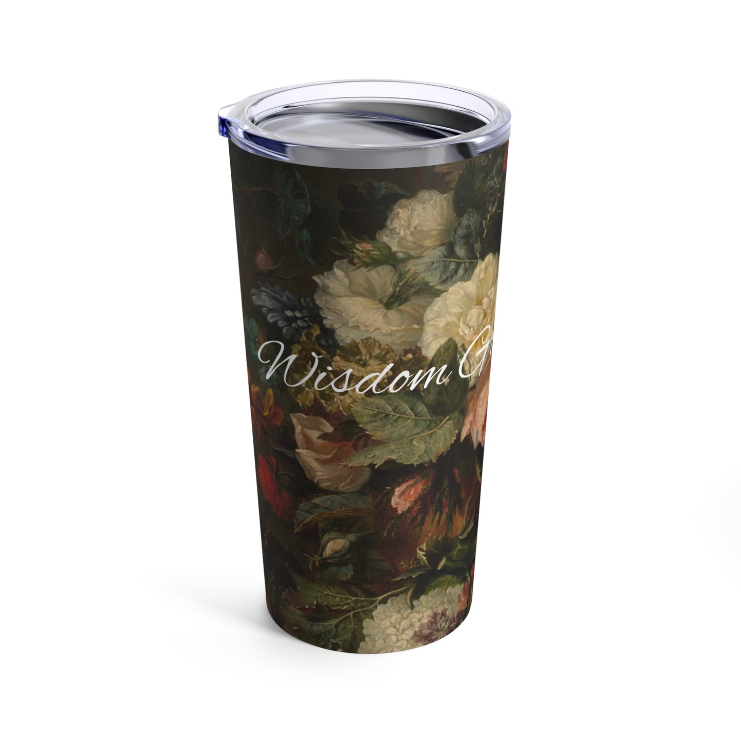 Wisdom Grace Courage Vintage Rose Tumbler 20oz