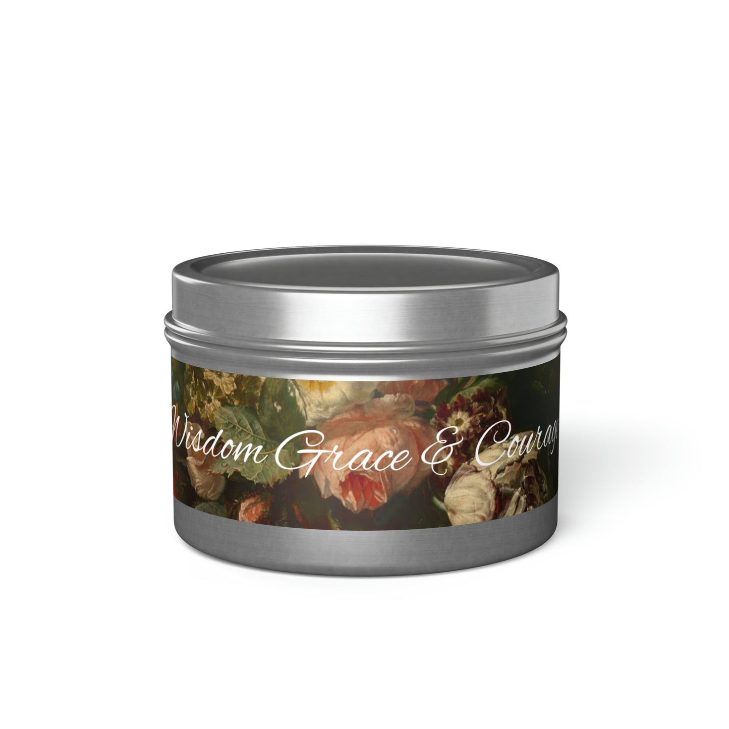 1Mindful wisdom Grace and Courage Tin Candles