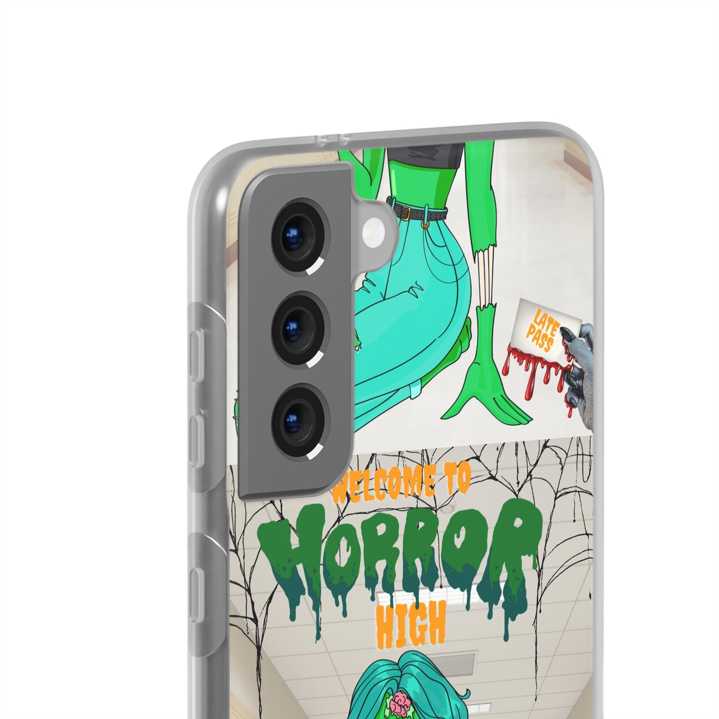 Horror high zombie girl Flexi Cases