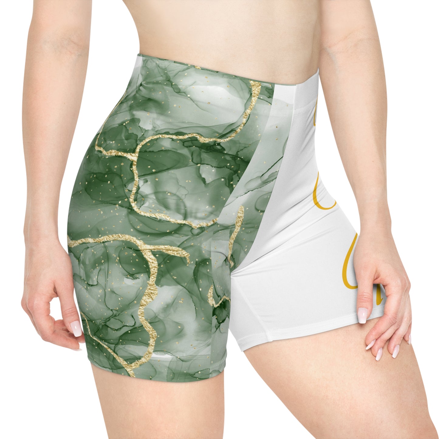 Faith over fear Women's Biker Shorts (AOP)