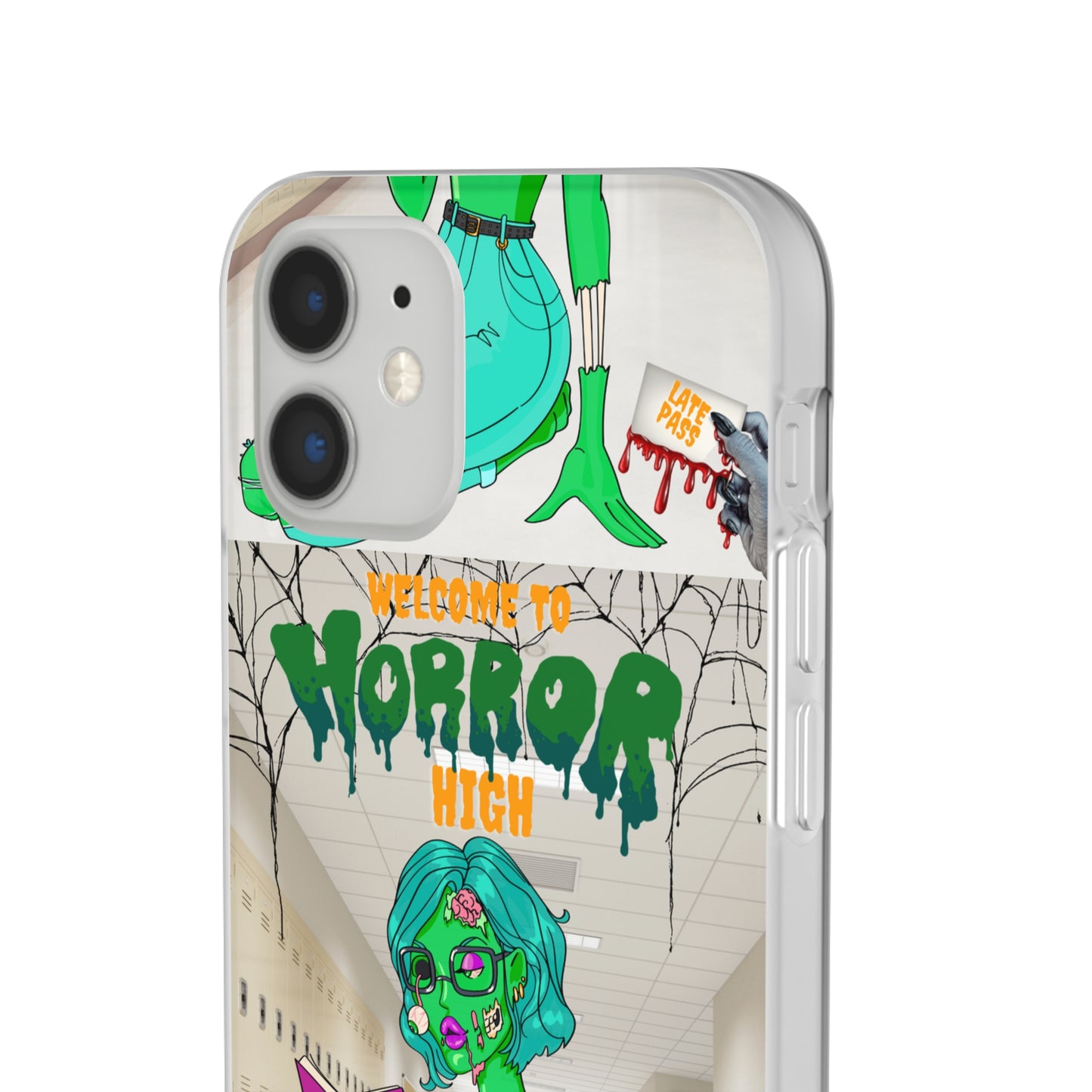 Horror high zombie girl Flexi Cases