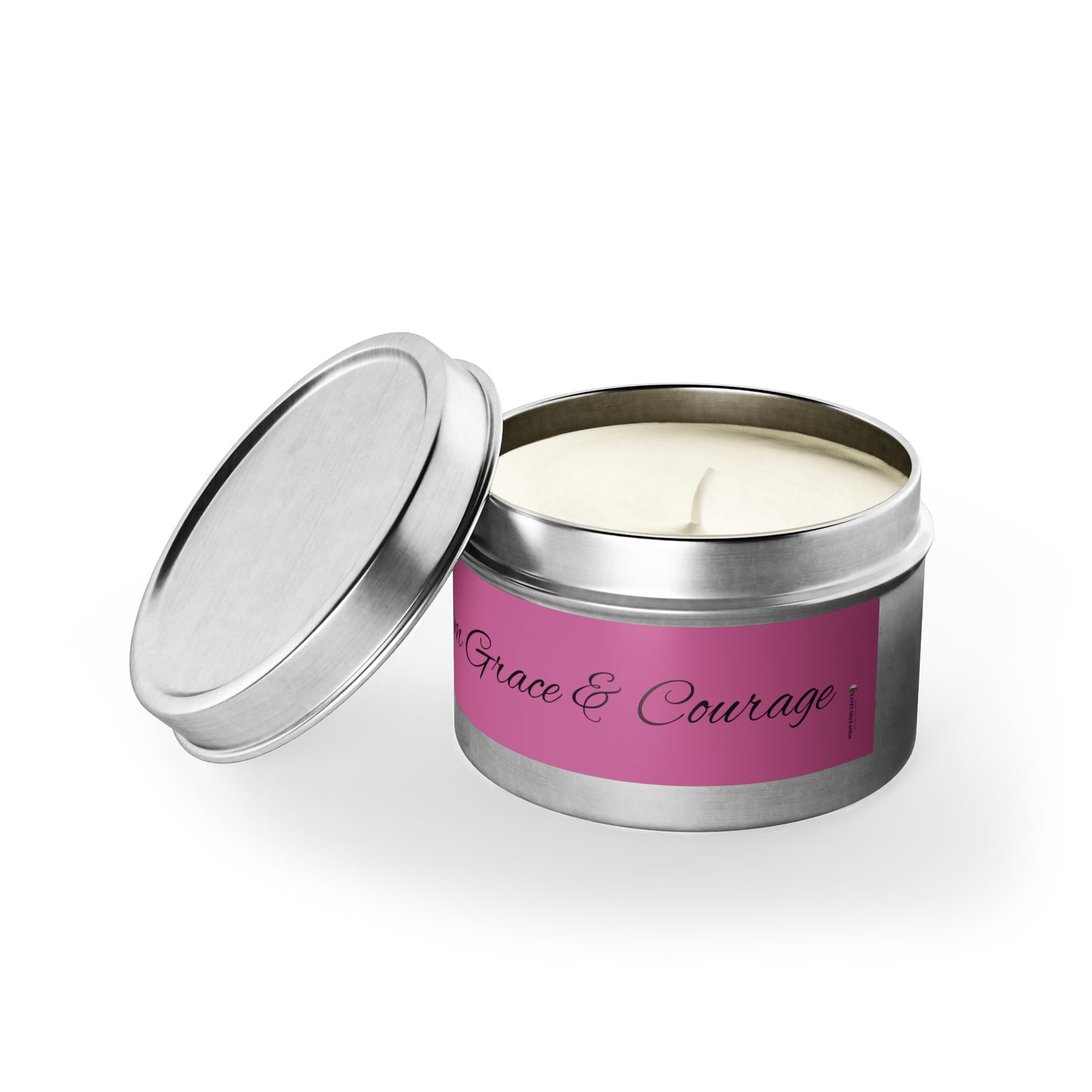 Mindful wisdom Grace and Courage Tin Candles