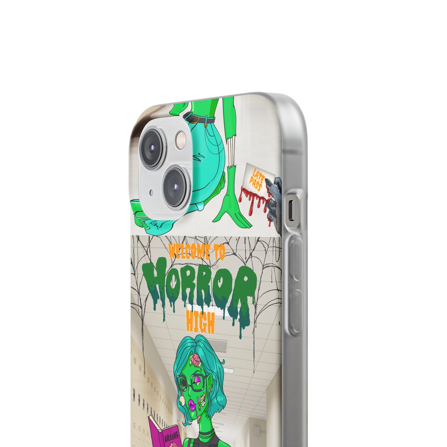 Horror high zombie girl Flexi Cases