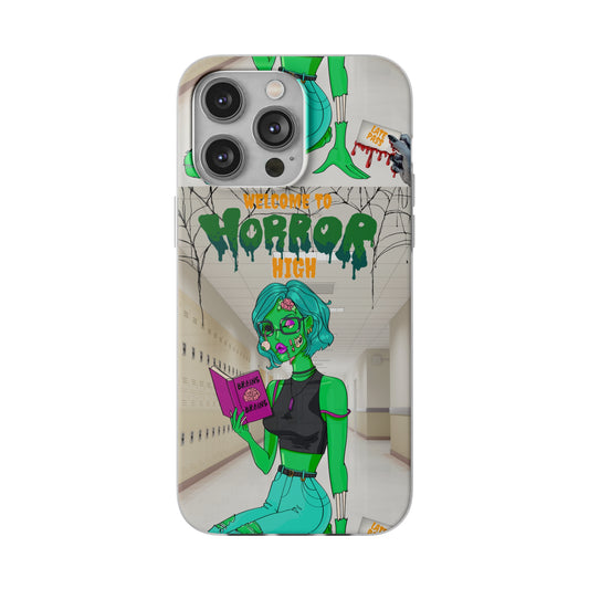 Horror high zombie girl Flexi Cases