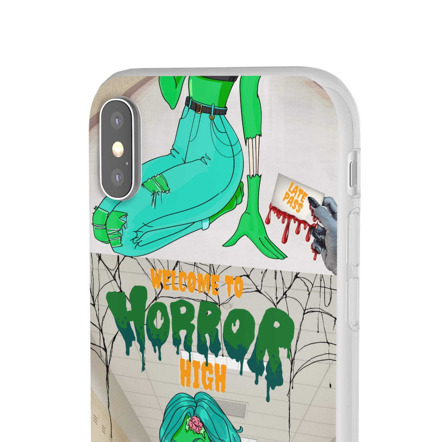 Horror high zombie girl Flexi Cases