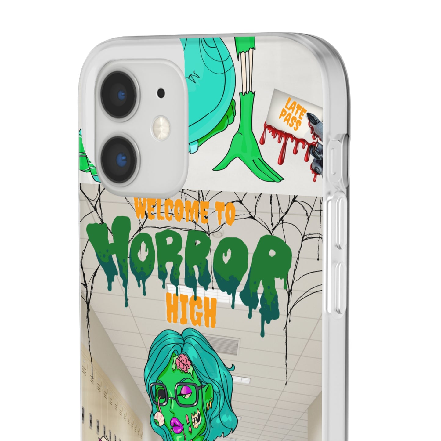 Horror high zombie girl Flexi Cases