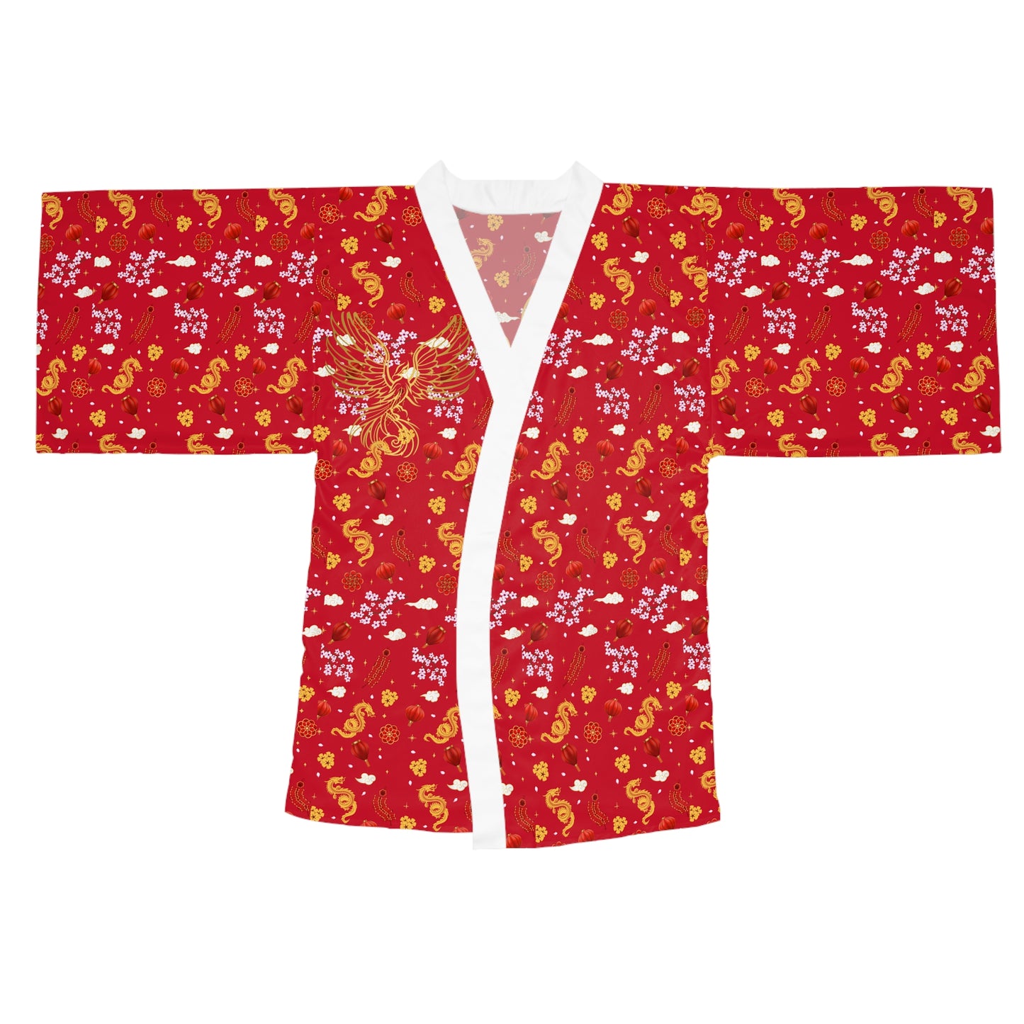 Never broken Phoenix Long Sleeve Kimono Robe