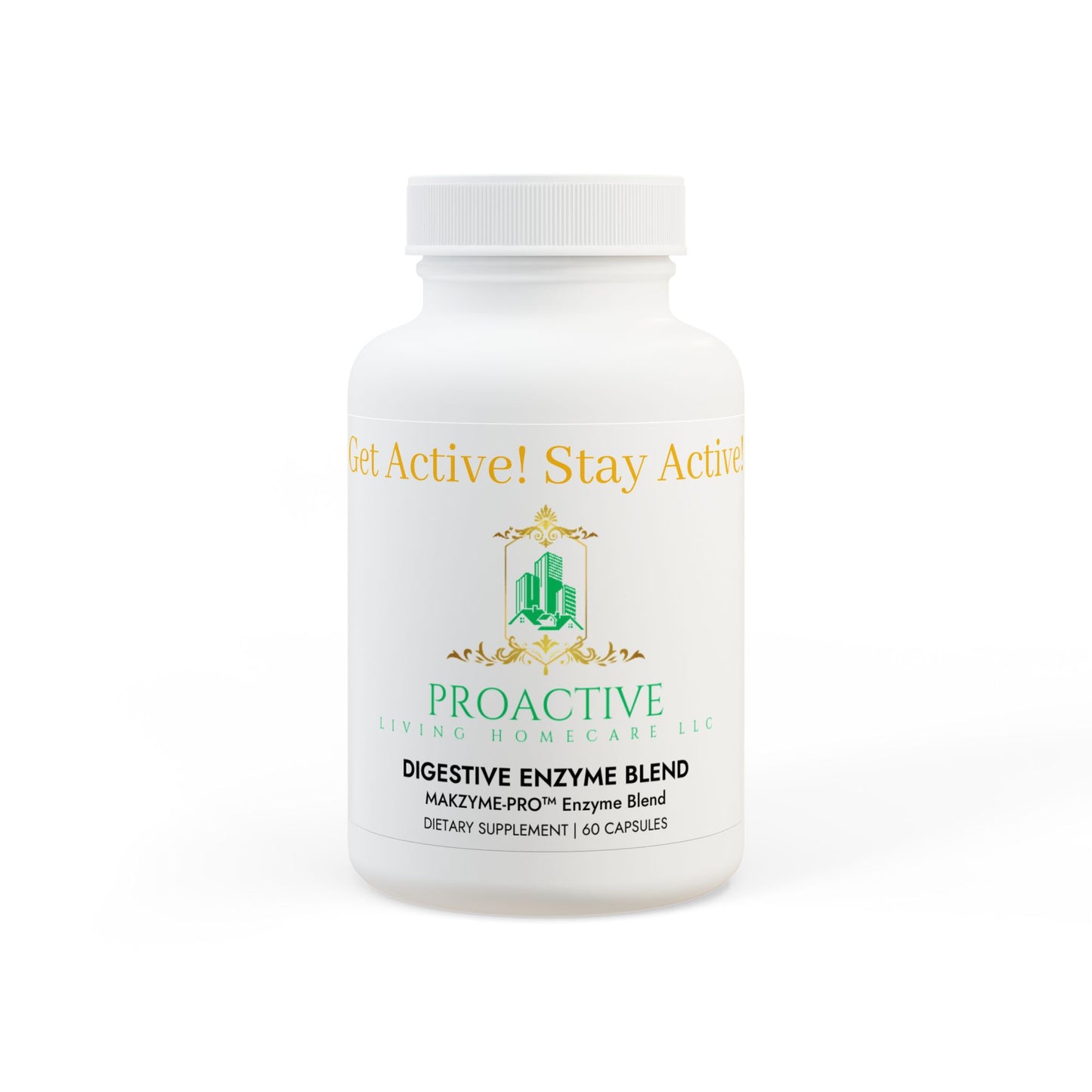 Proactive Living Homecare LLC Digestive Enzyme Blend Supplement (60 Capsules)