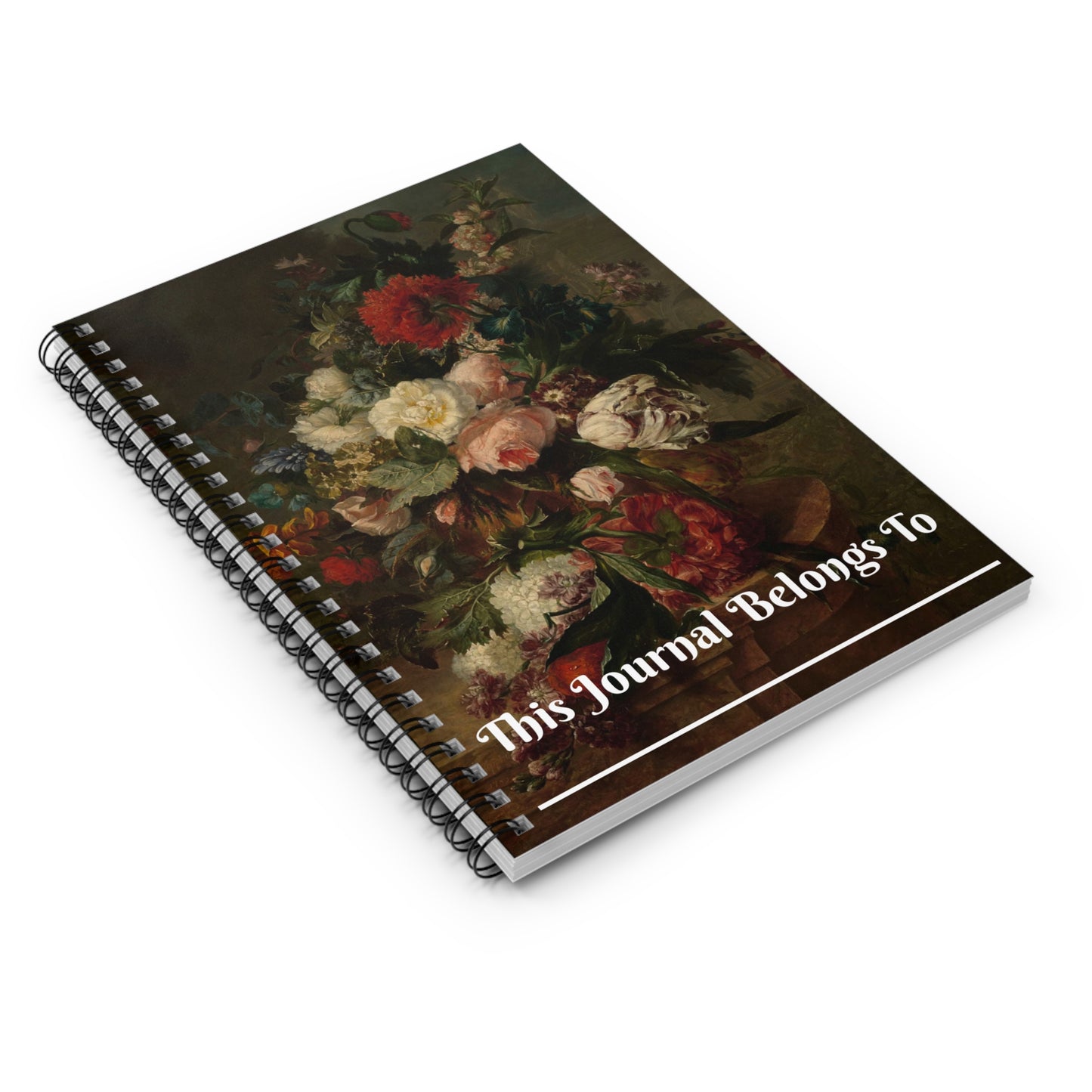 Vintage rose Spiral Notebook - Ruled Line