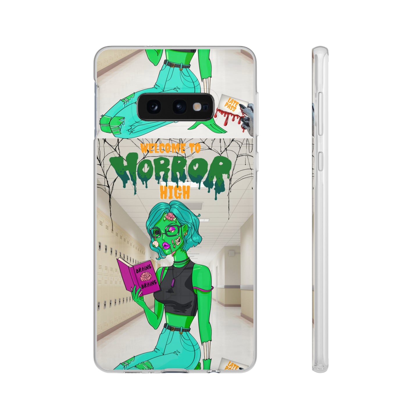 Horror high zombie girl Flexi Cases