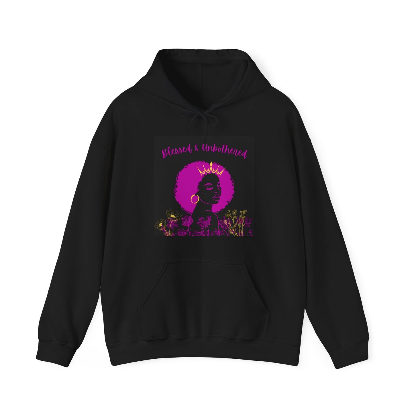 blessed and unbothered Unisex Heavy Blend™ Hooded Sweatshirt