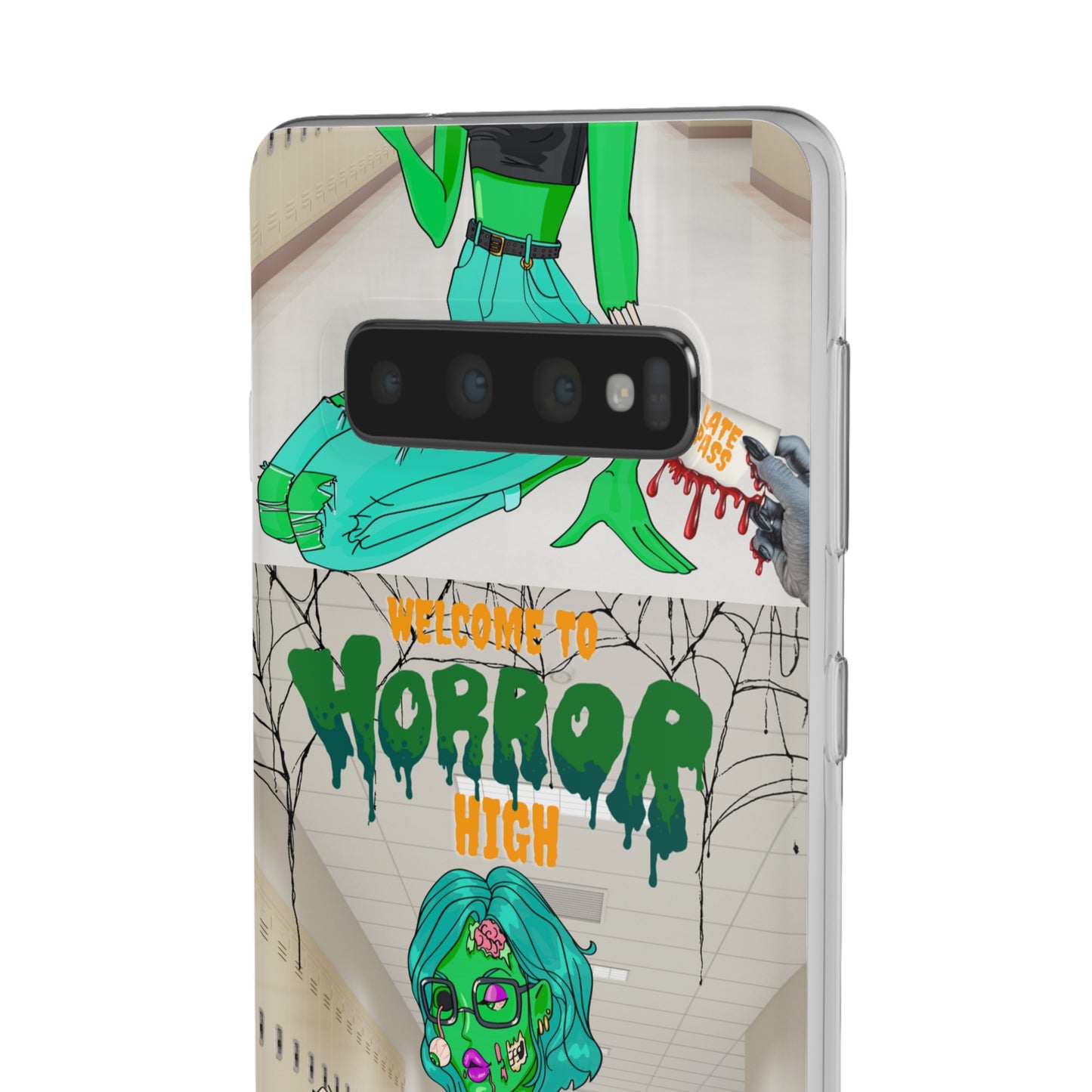 Horror high zombie girl Flexi Cases