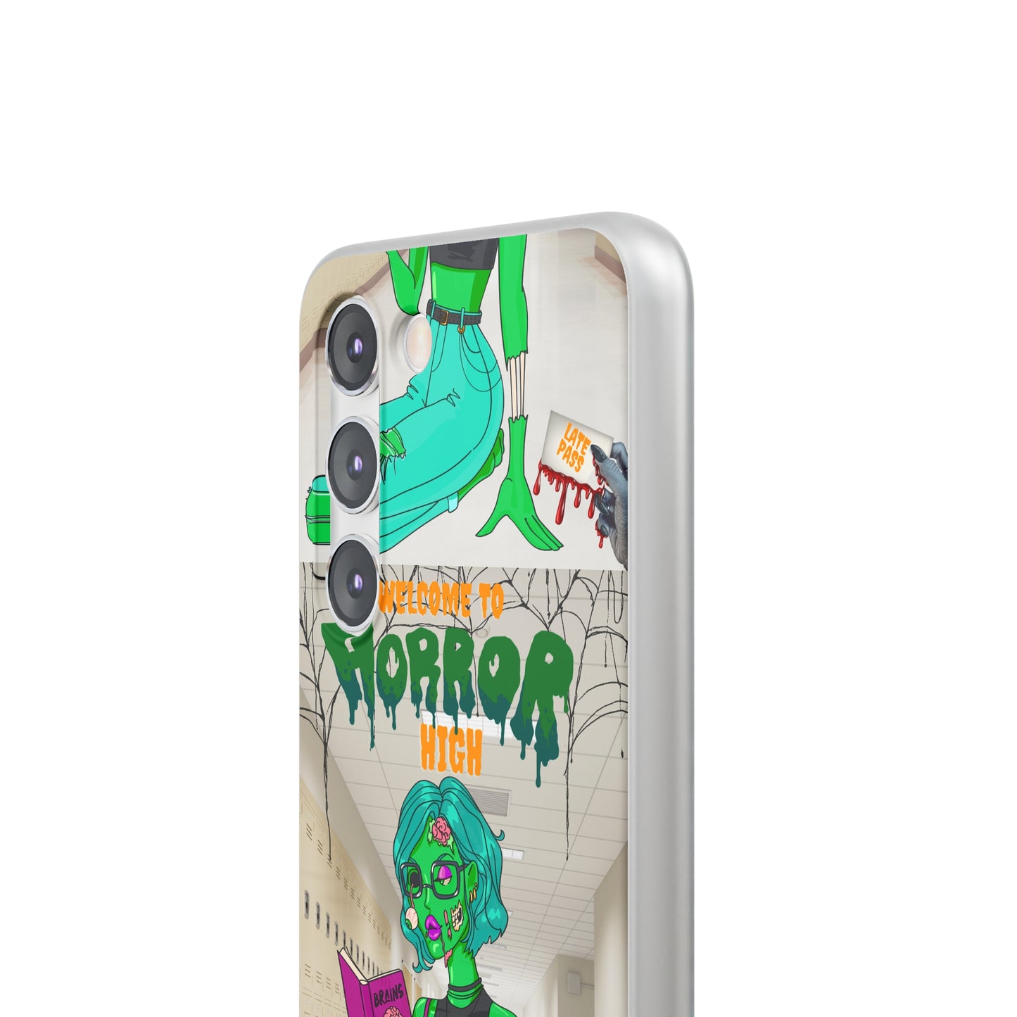 Horror high zombie girl Flexi Cases