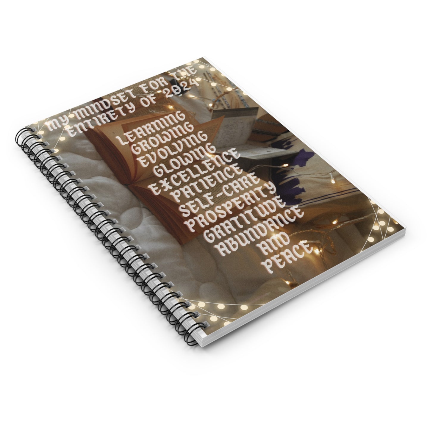 2024 mindset inspirational Spiral Notebook - Ruled Line