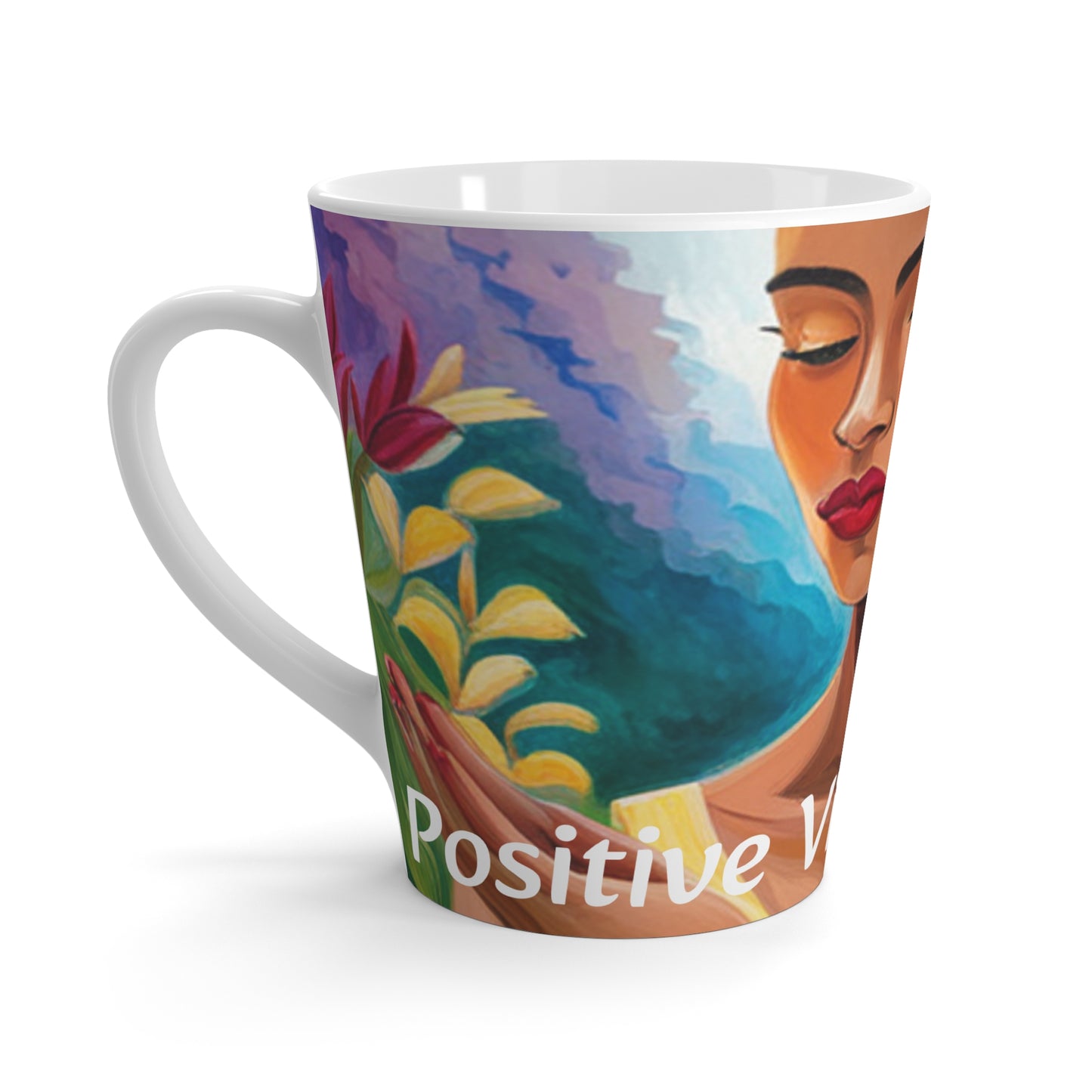 Positive Vibes & Peace Latte Mug