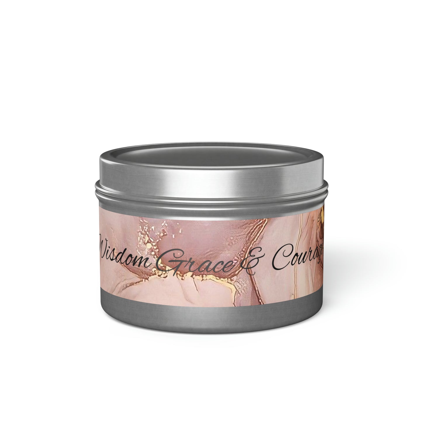 Mindful wisdom Grace and Courage Tin Candles