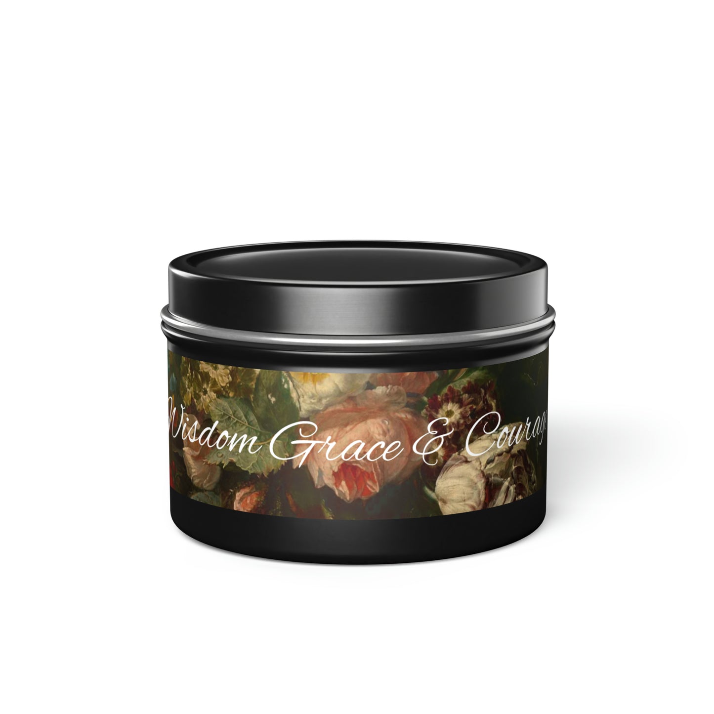 1Mindful wisdom Grace and Courage Tin Candles