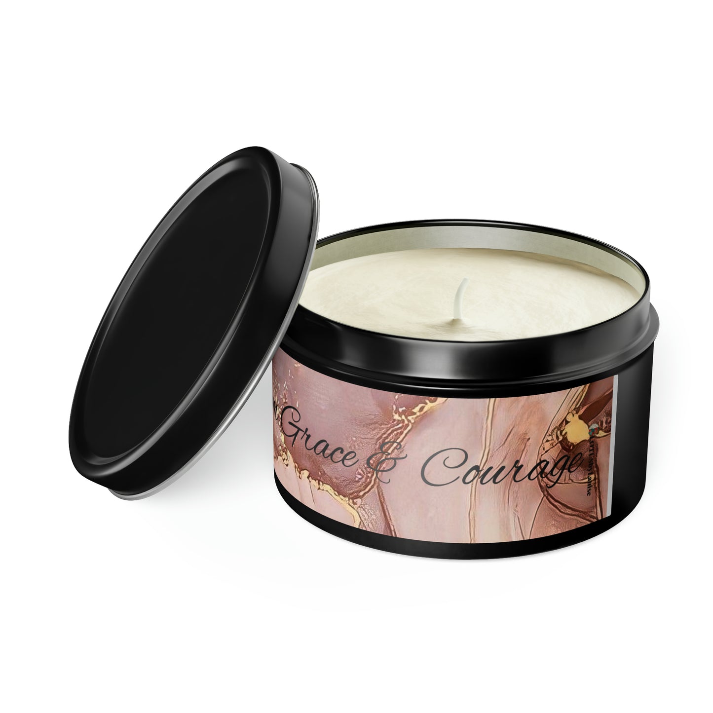 Mindful wisdom Grace and Courage Tin Candles